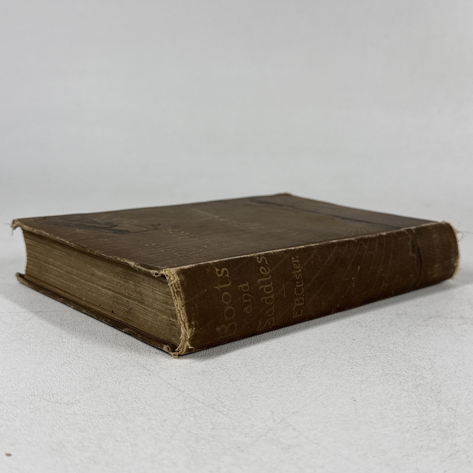 Boots and Saddles 1885 General Custer Elizabeth Widow Hardcover Antique