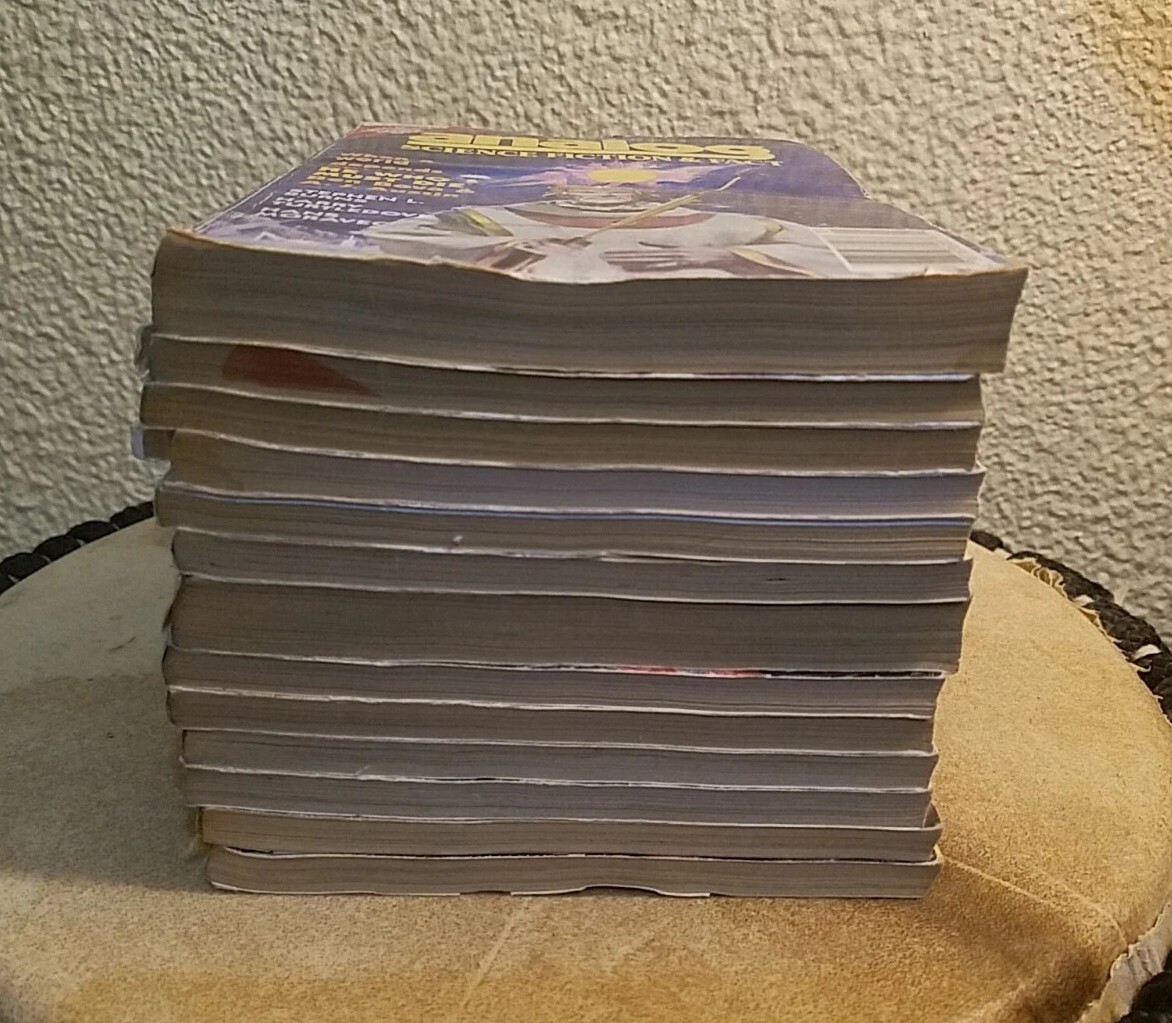 1992 Analog Science Fiction Digests Complete Year. Acceptable Ex-library Readers