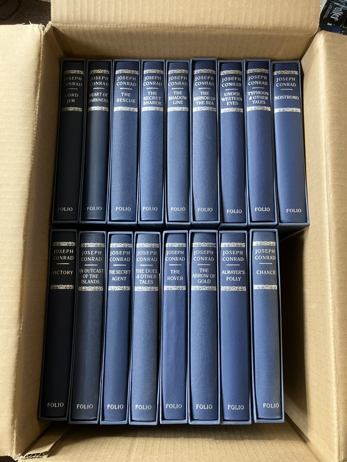 WORKS OF JOSEPH CONRAD Folio Society Edition in 17 Volumes with Slipcase