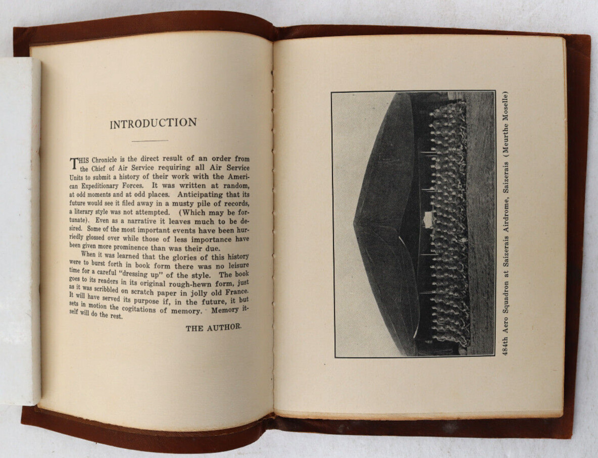 1918 History 484th Aero Squadron American Expeditionary Forces World War I 1st