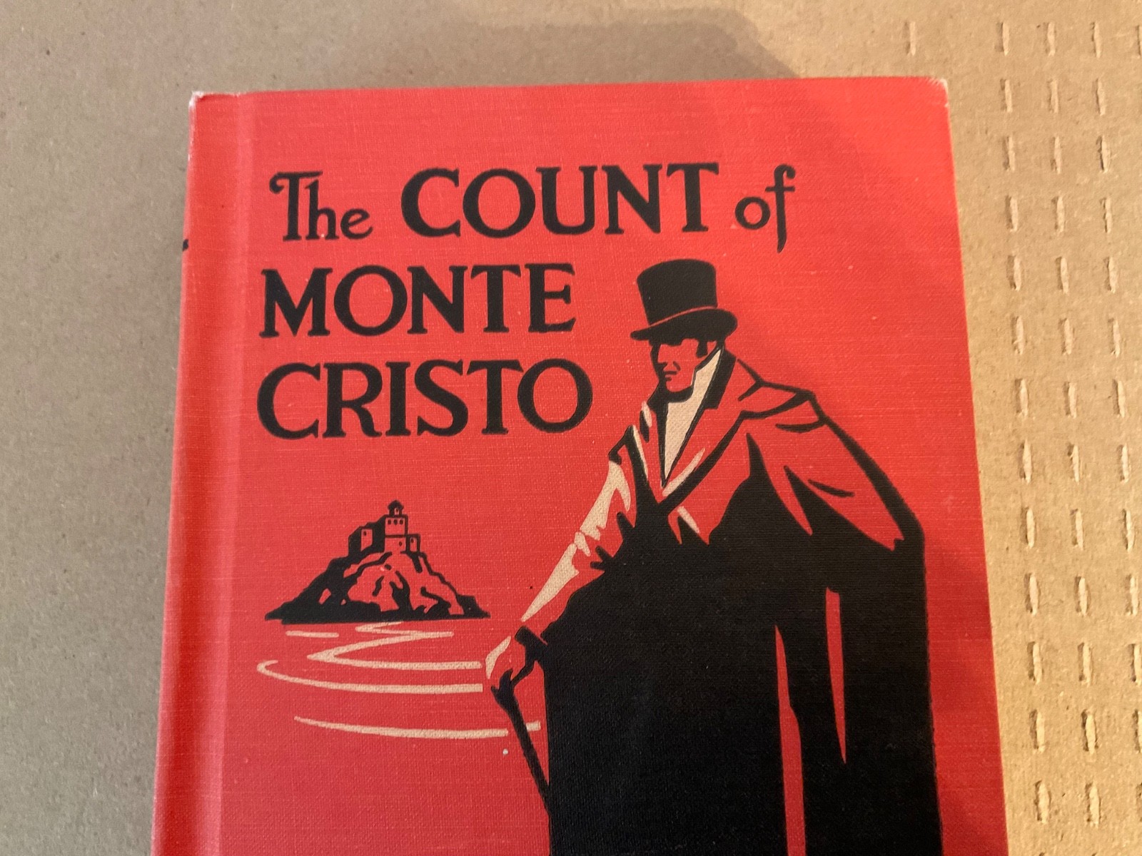 Vintage The Count of Monte Cristo Alexandre Dumas Hard Cover Red 1958 Adventure
