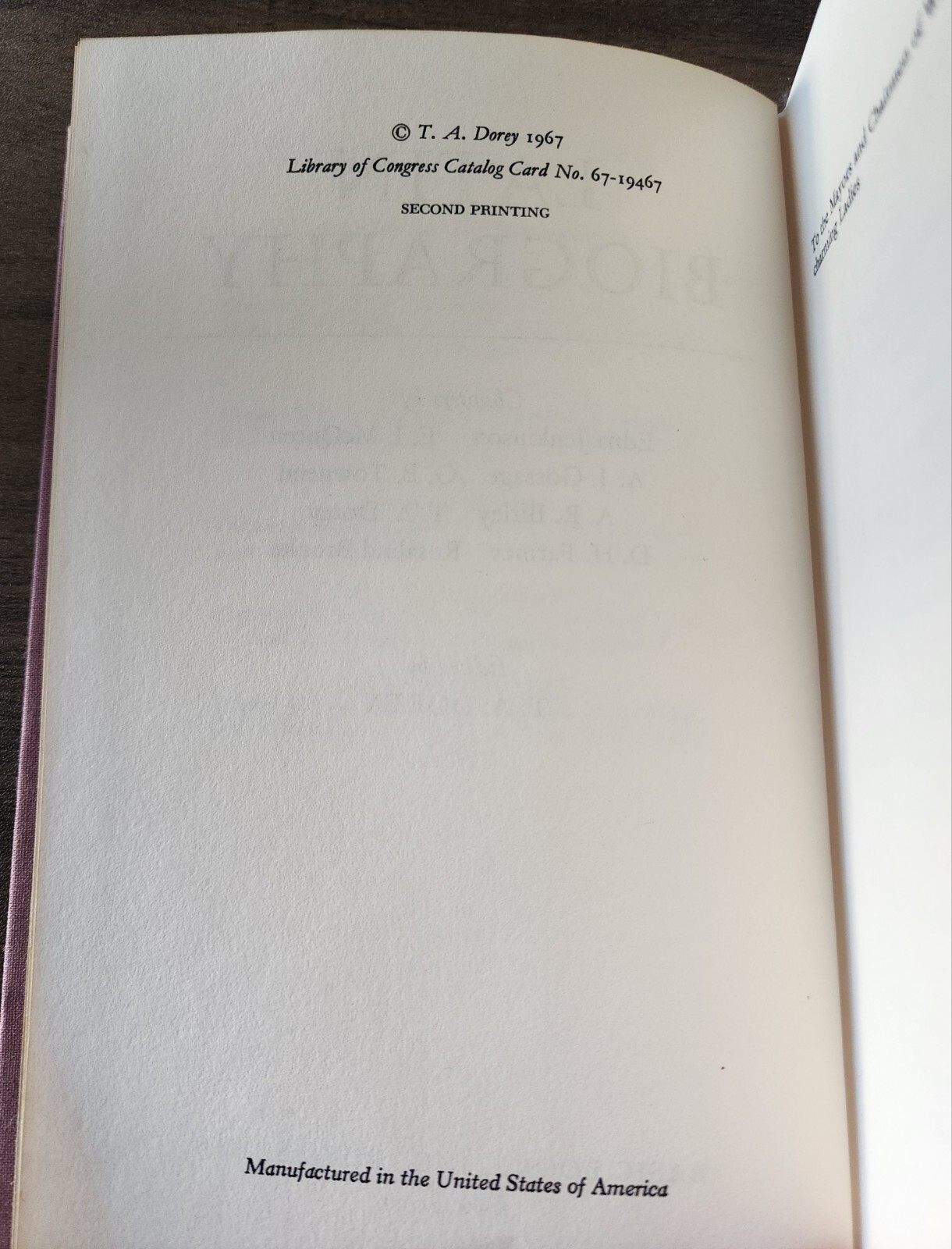 Latin Biography T.A. Dorey 1967