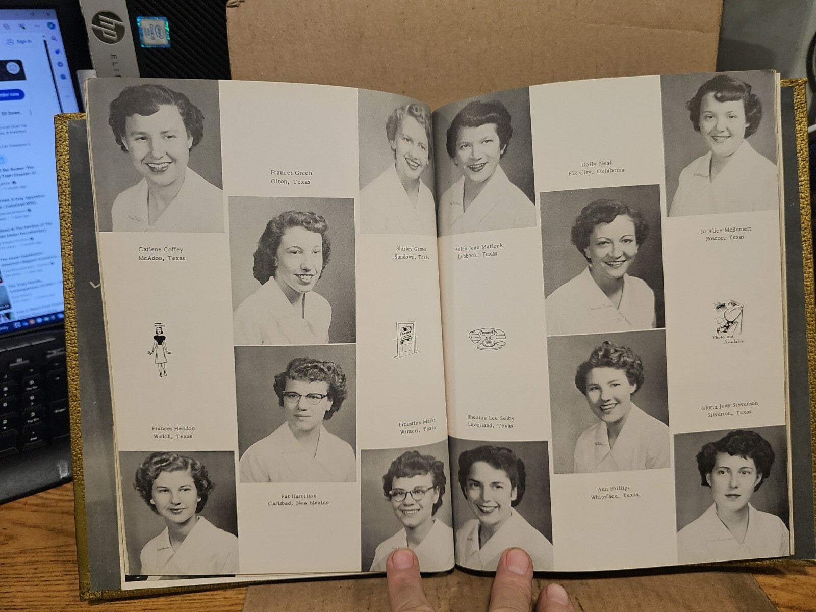 1953 La Luz Yearbook,Lubbock Memorial Hospital School Of Nursing,Lubbock,Texas