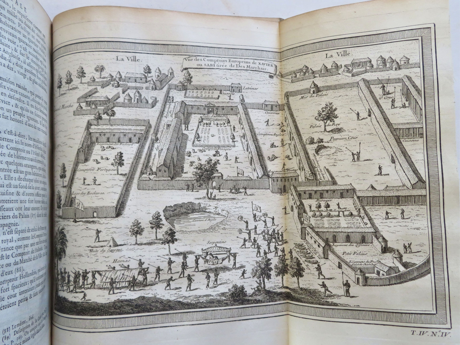 West Africa Ivory Coast Exploration History Voyages 1747 leather book 35 plates