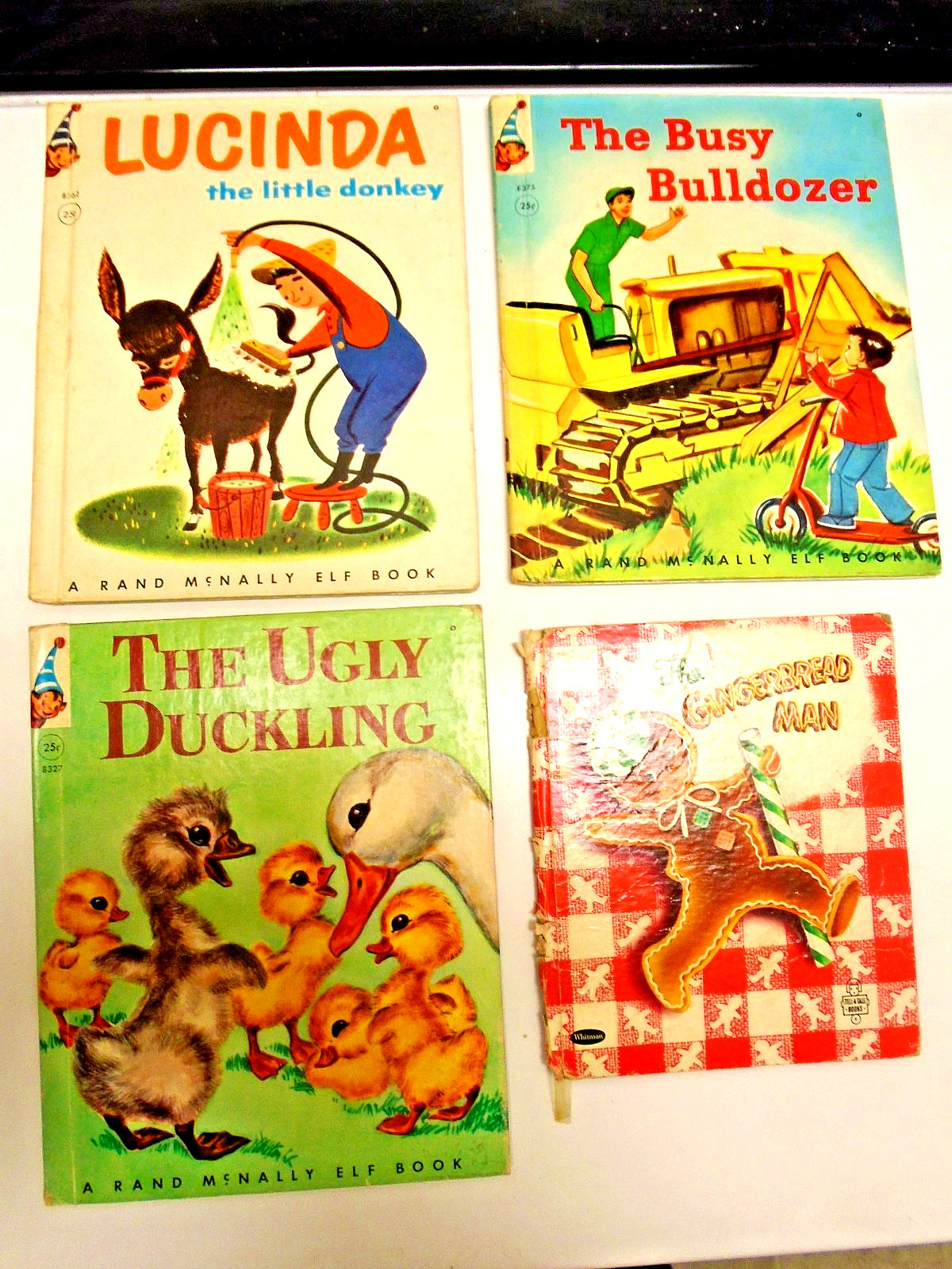(3) Rand McNally Elf Books 1959 Children’s books-The Ugly Duckling,LUCINDA,lot