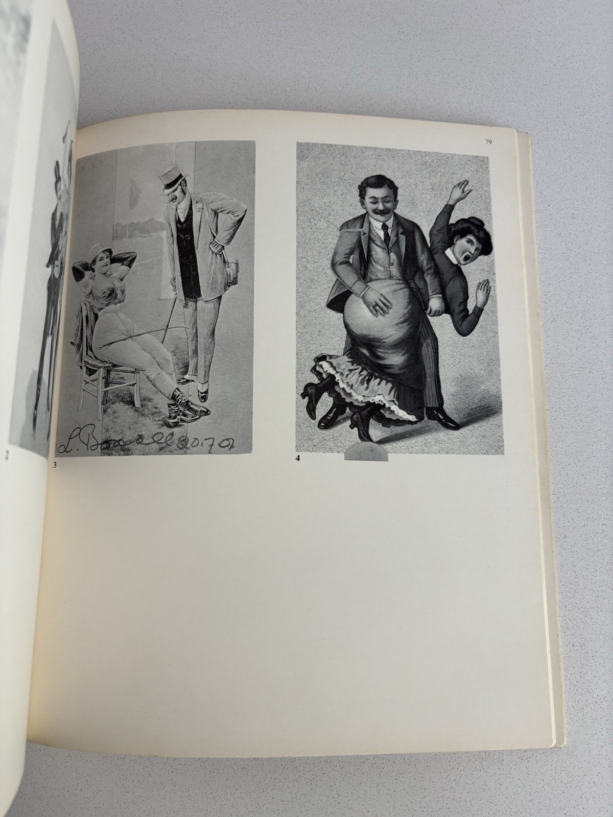Erotische Postkarten (Erotic Postcards) German Book 1977 Studio Dumont