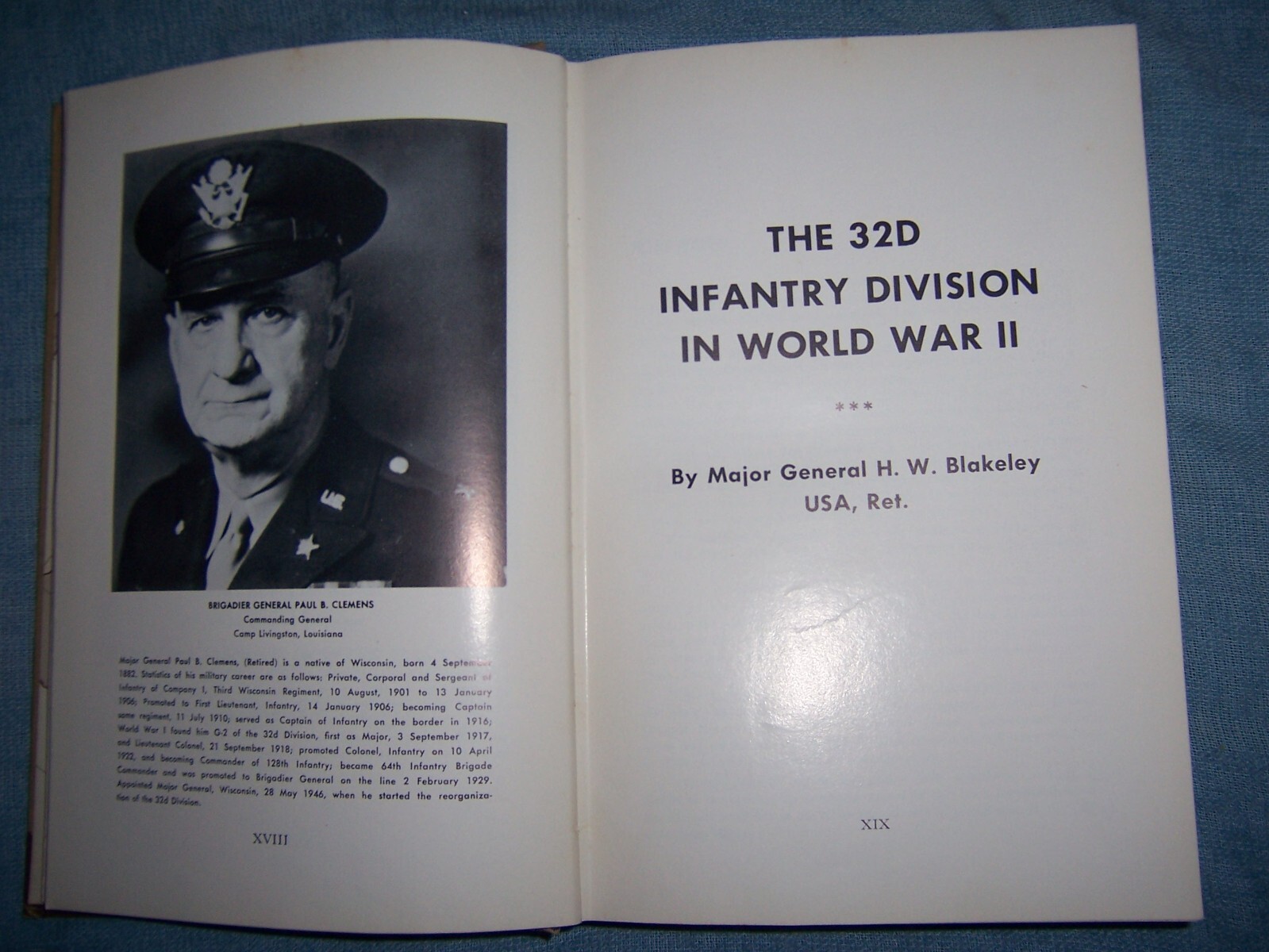 THE 32nd DIVISION IN WORLD WAR II/1st Ed/HC/Military/War/WWII 1939-45
