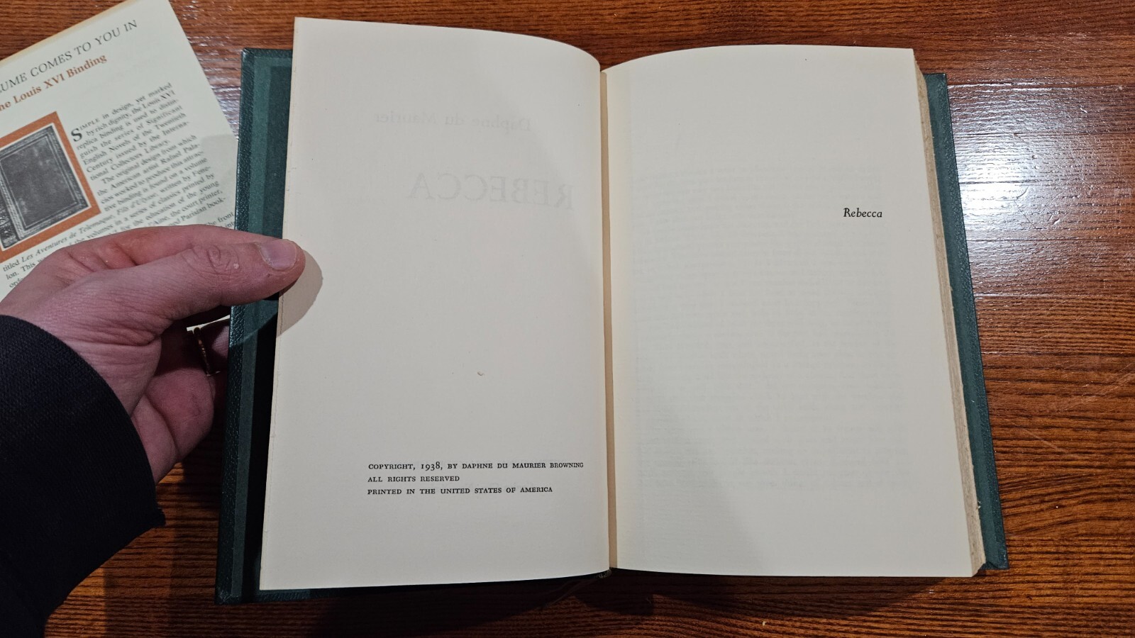Daphne Du Maurier HC 1st First My Cousin Rachel 1952 Doubleday Rebecca Library