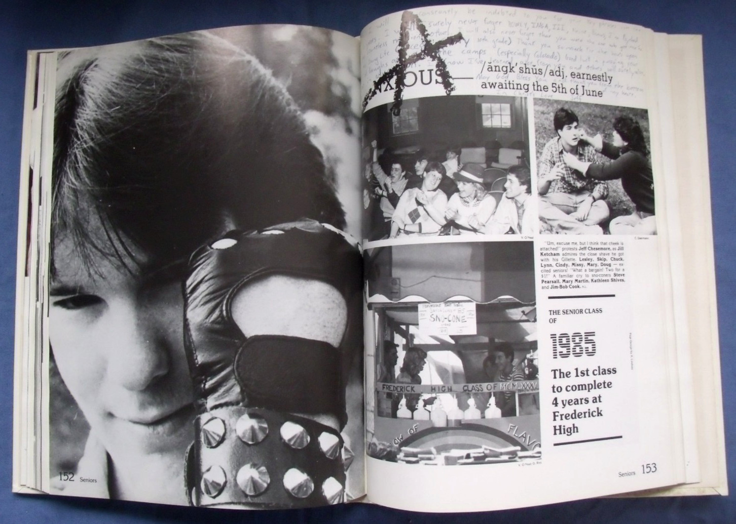“The Last Word” 1985 Frederick Md High School Yearbook – 224 Pages – Maryland