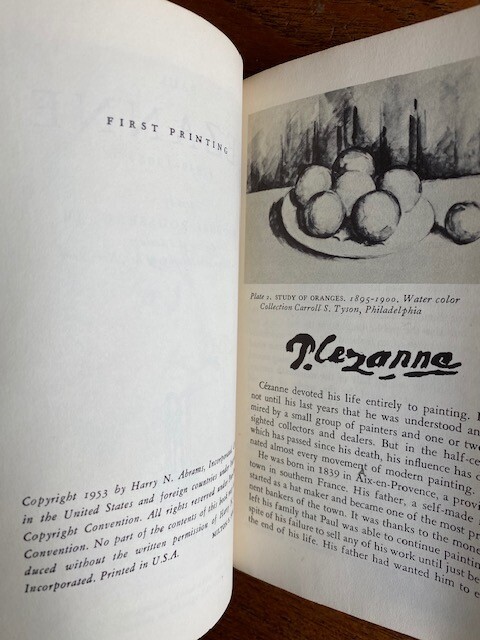 Cézanne, Pocket Library of Great Art, vintage paperback 1953