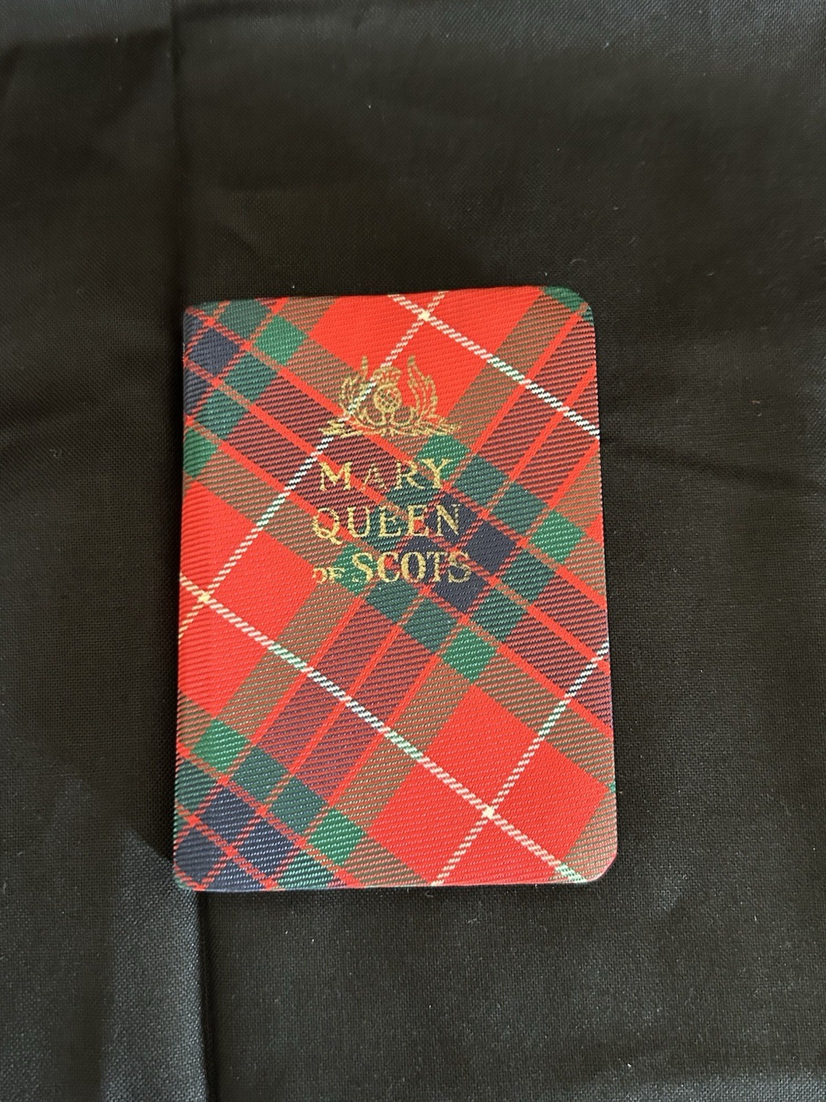 Lot 3 Rare Antique Miniature Thistle Library Silk Tartan Covered Scottish Books