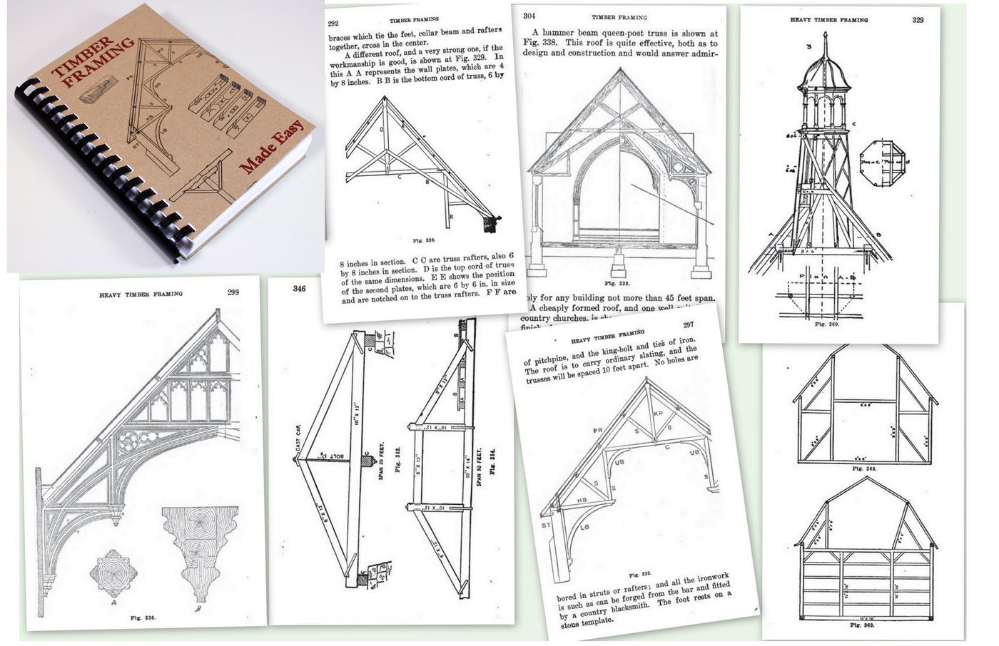 Timber Framing How-To Book Plans 1908 Slick Chisel Mallet 450Pics 385Pg Log Home