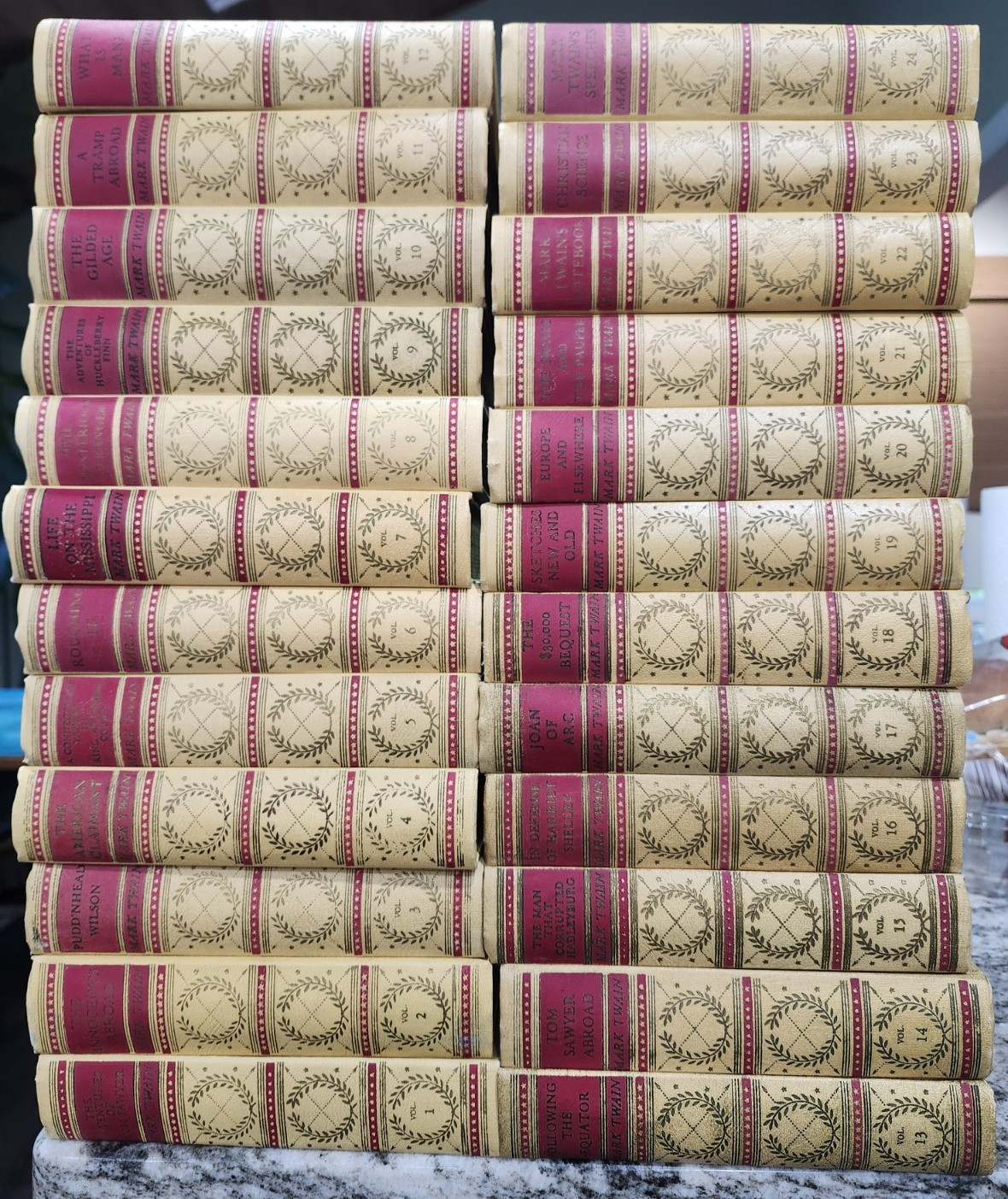 Complete Works of Mark Twain Vol. 1-24 Harper American Artists Edition HC