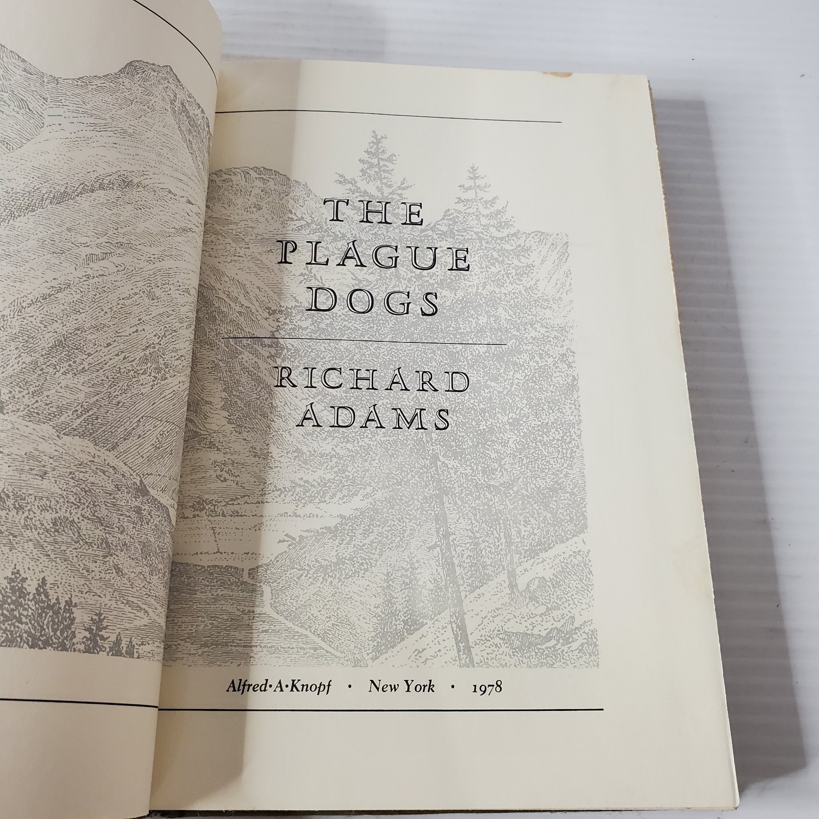 The Plague Dogs By Richard Adams 1978 Hardcover Vintage Alfred A Knopf Novel
