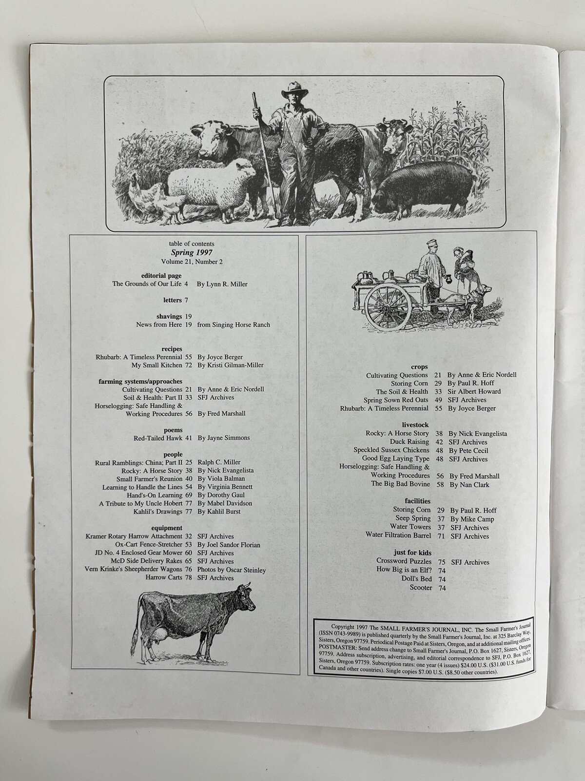 Small Farmer’s Journal: 82nd Issue, Spring 1997 |TDD