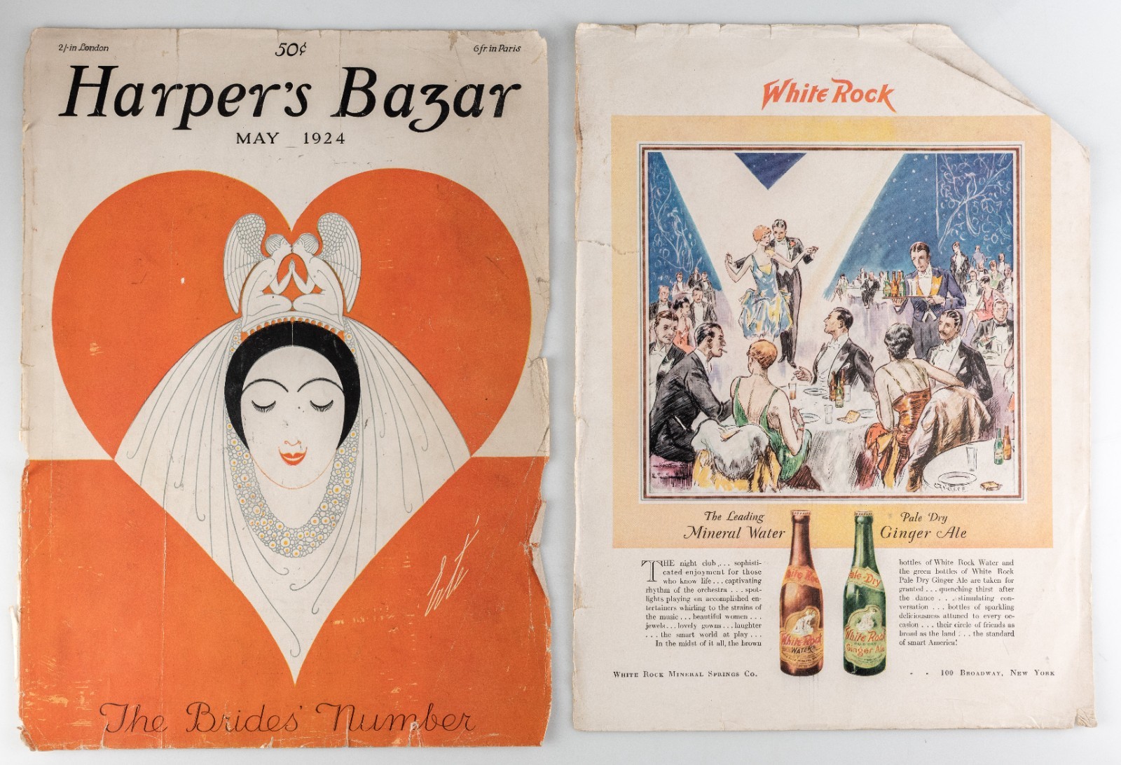 Harper’s Bazar Bazaar May 1924 The Bride’s Number Bridal Ad’s Antique Magazine