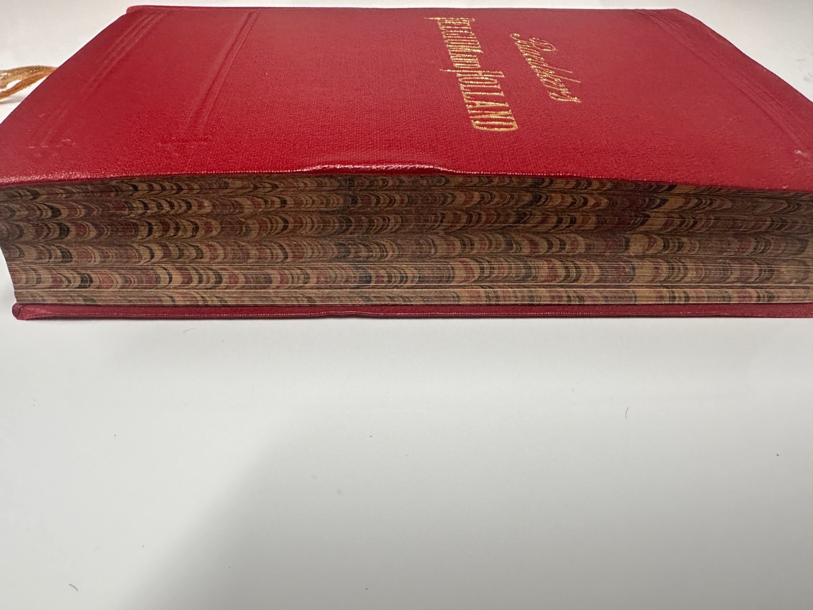Vintage Baedeker’s Belgium and Holland Guide Book-1910