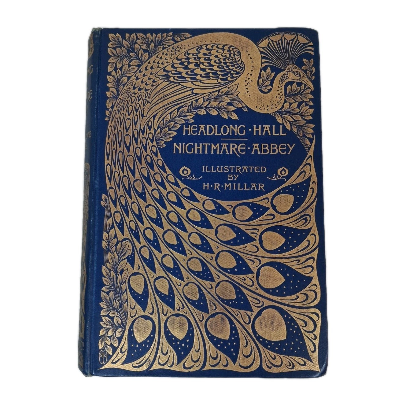 1896 HEADLONG HALL and NIGHTMARE ABBEY THOMAS LOVE PEACOCK BINDING GOTHIC London