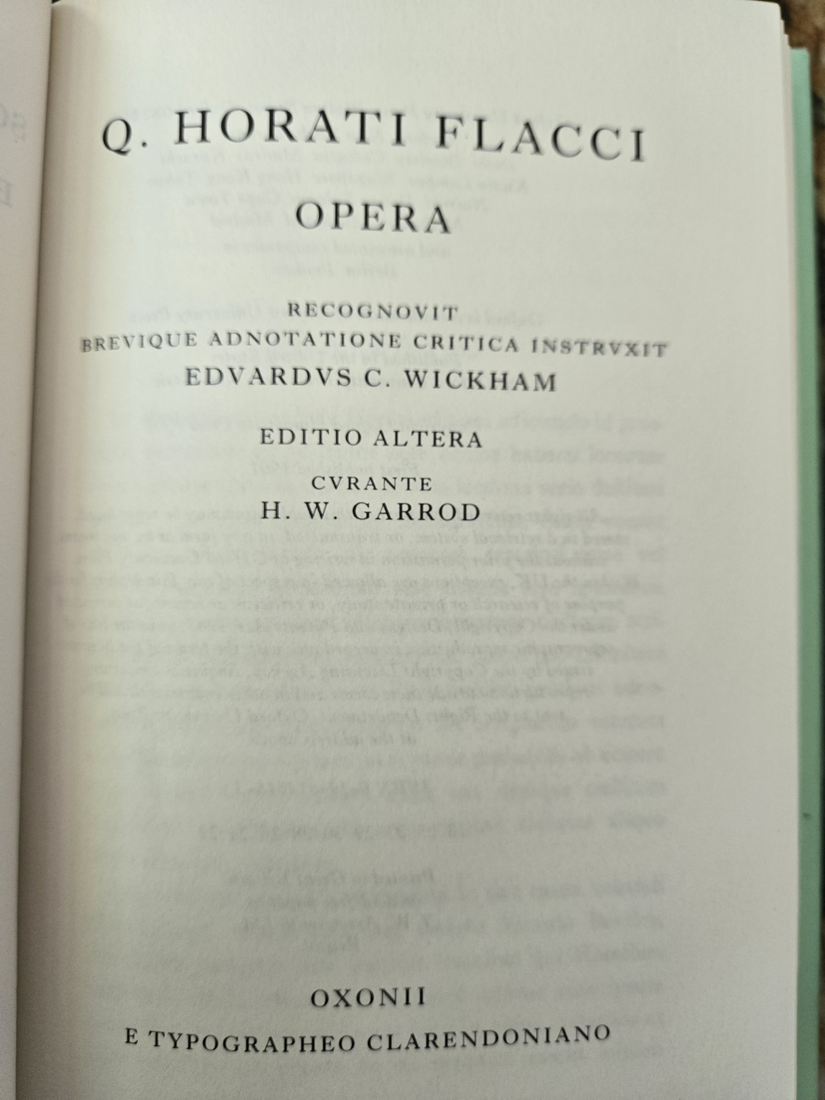 Titi Livi vols. 1 & 3, Horati Opera, Oxford Classical Texts HC/DJ, Latin