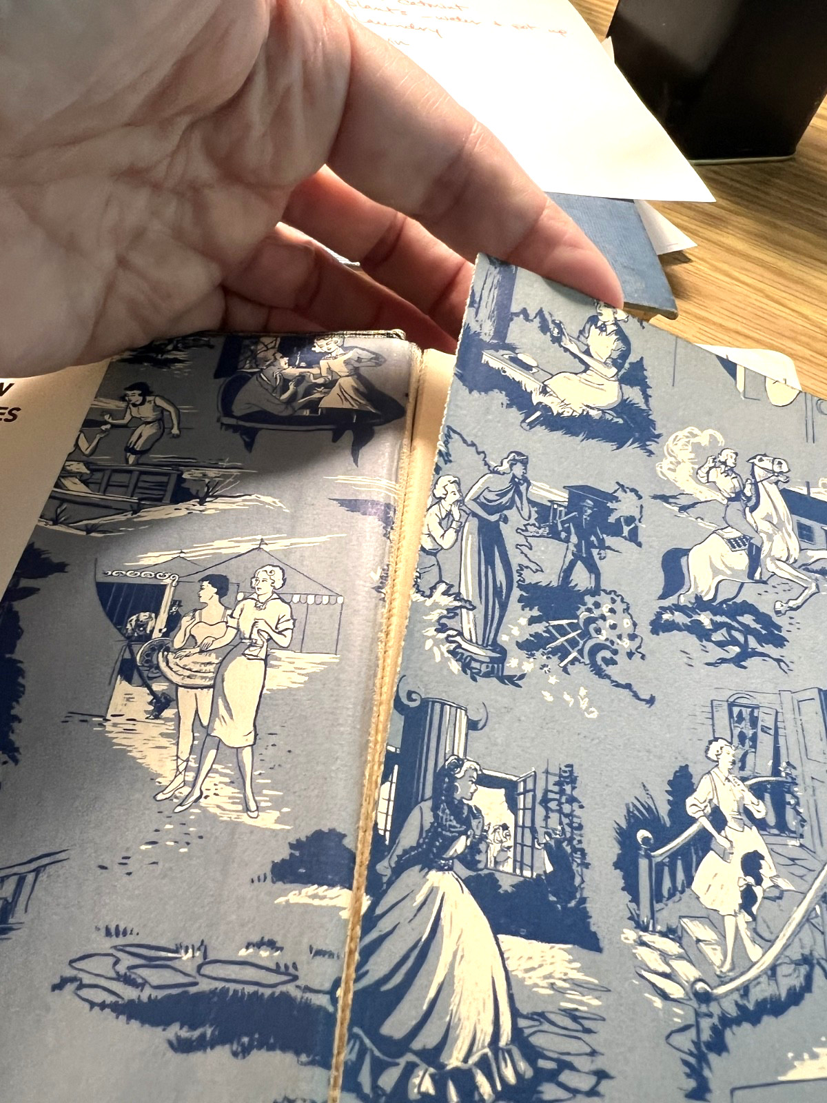 Vtg NANCY DREW #19 THE QUEST OF THE MISSING MAP – Blue Tweed White Spine Wrapper
