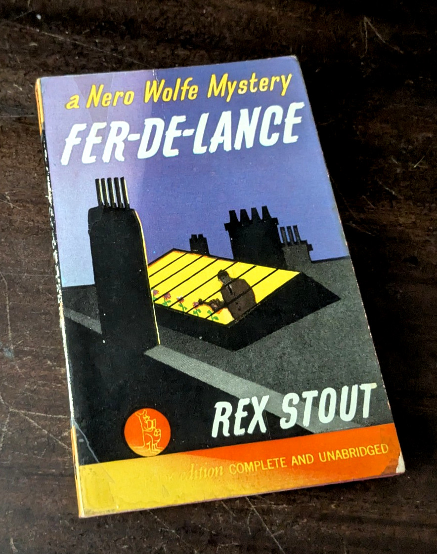 Fer-De-Lance by Rex Stout Pocket Book #112, 3rd Print Oct 1941- FAST SHIPPING