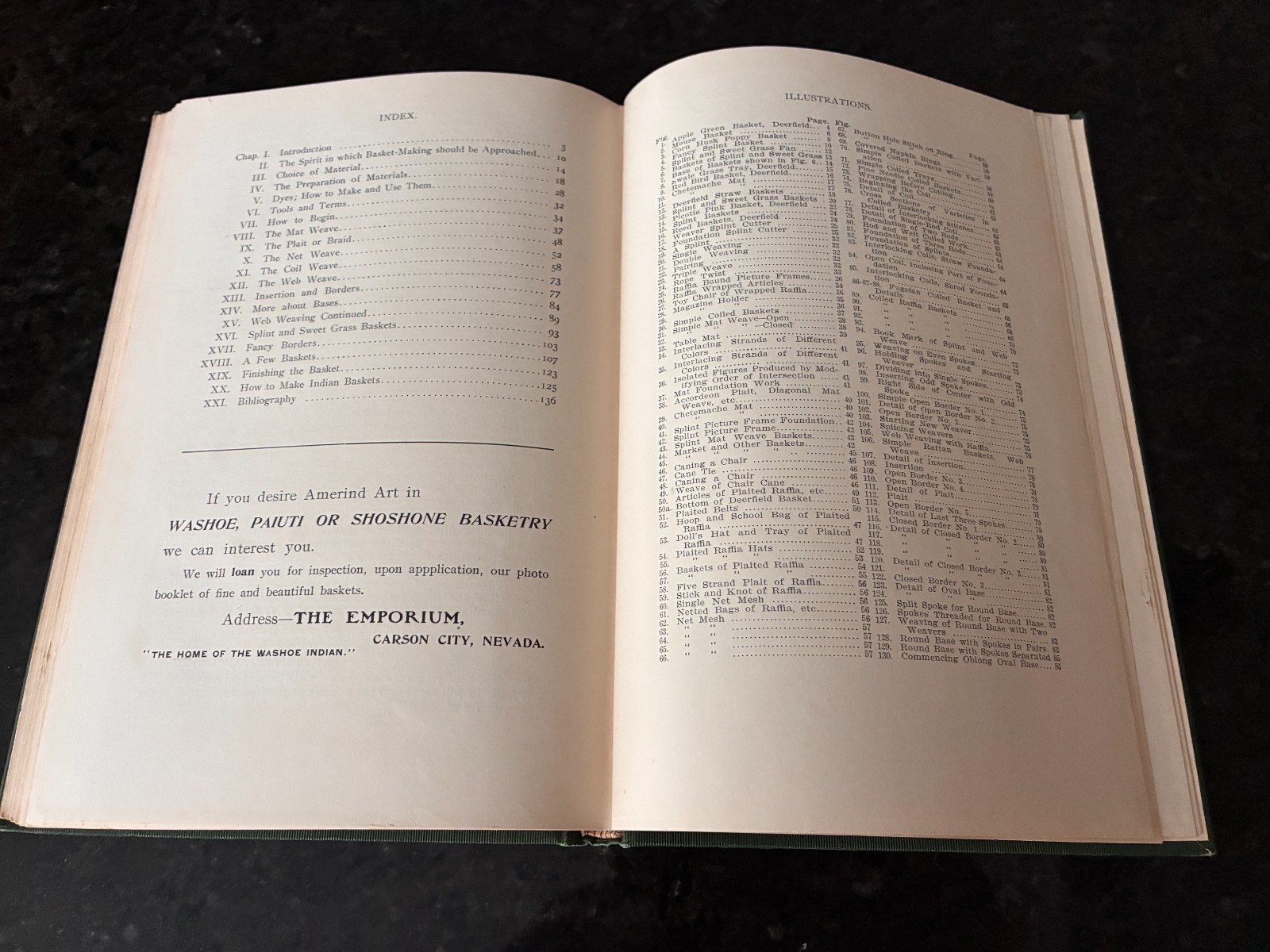 “Indian and Other Basket Making” by George Wharton James, HC, 1st edition, 1903