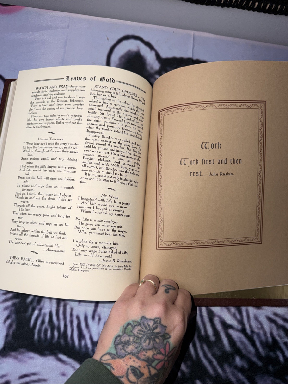 Leaves of Gold 1948 Revised Deluxe Edition – Leatherette Cord-Bound –