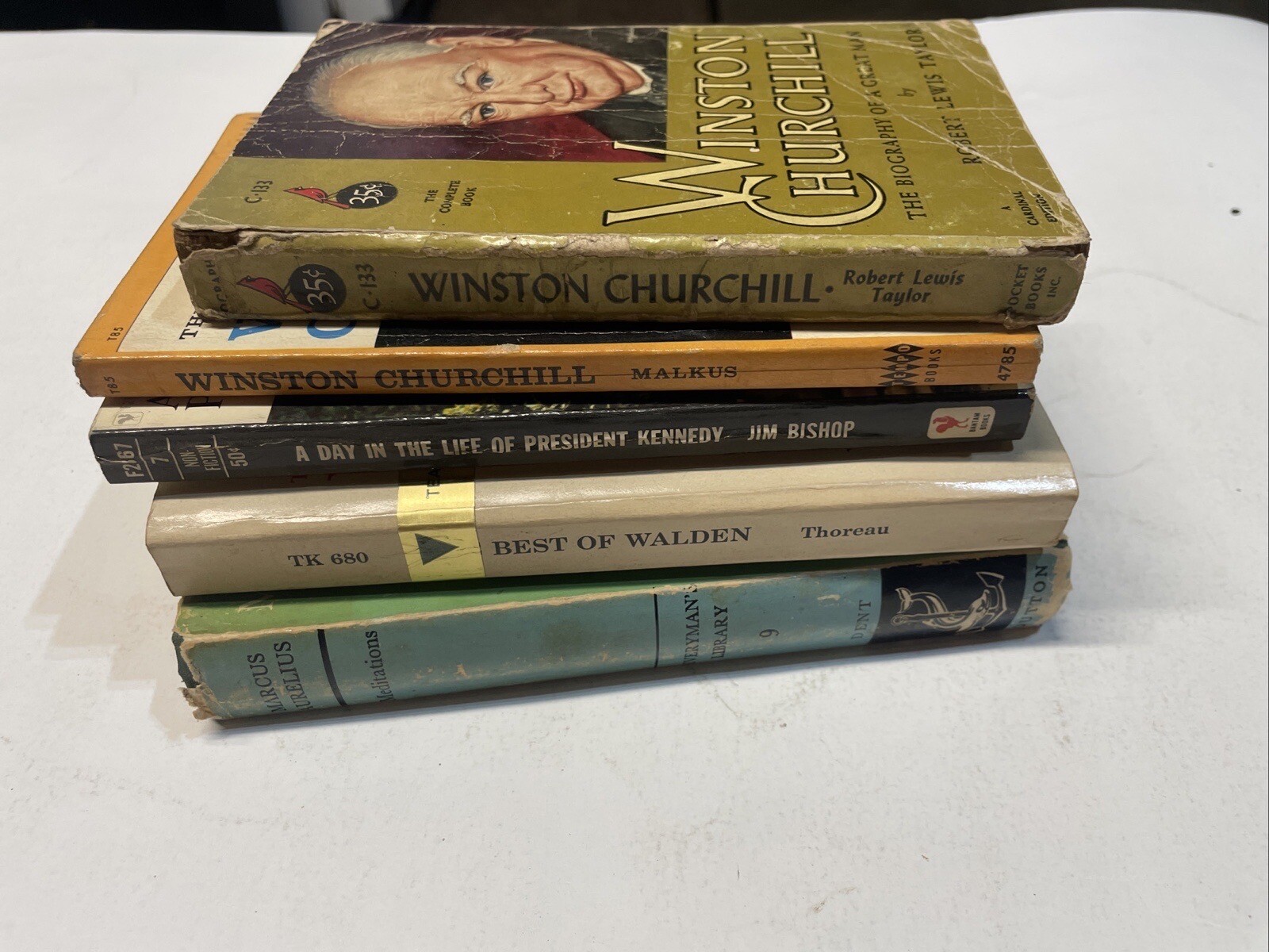 Lot of 5 Vintage History, Biography ,Teachings HB And PB Books Various Authors