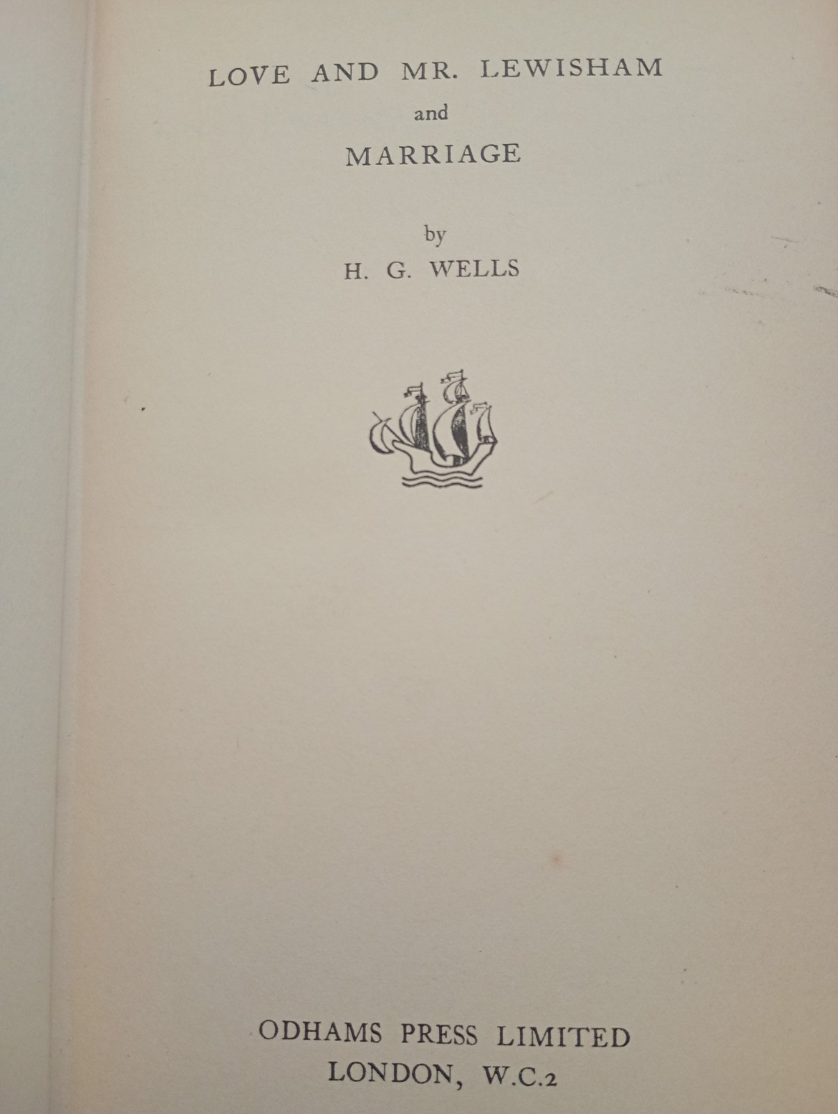 Vintage H.G. Wells 4 Volume Hardback Set Odhams Press London Blue Cloth Books
