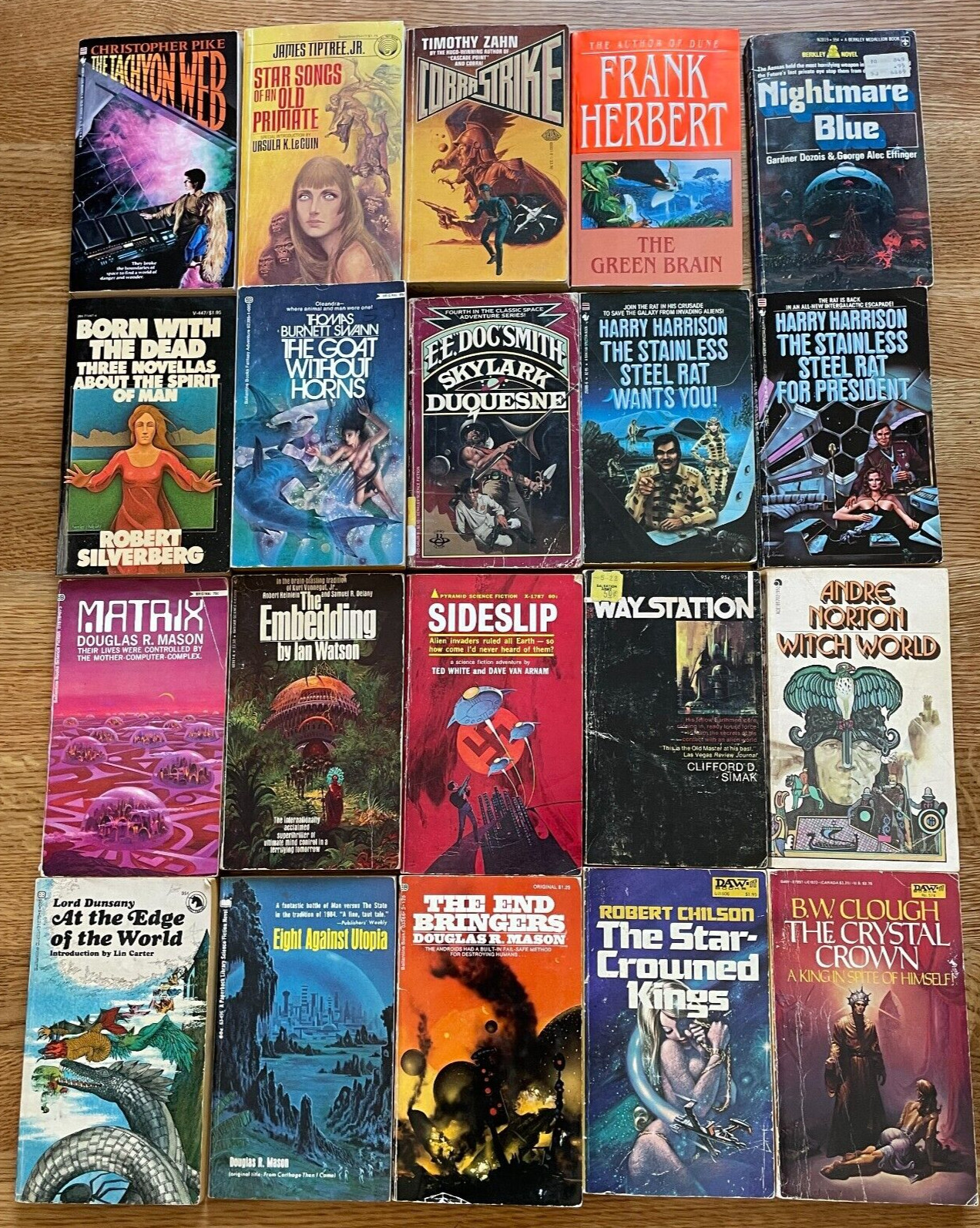 10X All Science Fiction Scifi Random Mix Paperback Books Vintage 1960s+ Lot