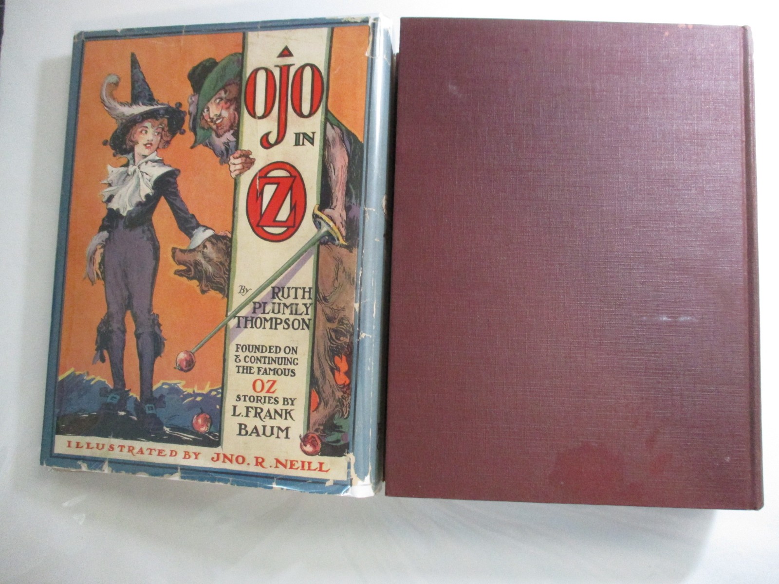 Ojo In Oz, L Frank Baum, Ruth Plumly Thompson, 1st Edition, 12 Color Plates, DJ