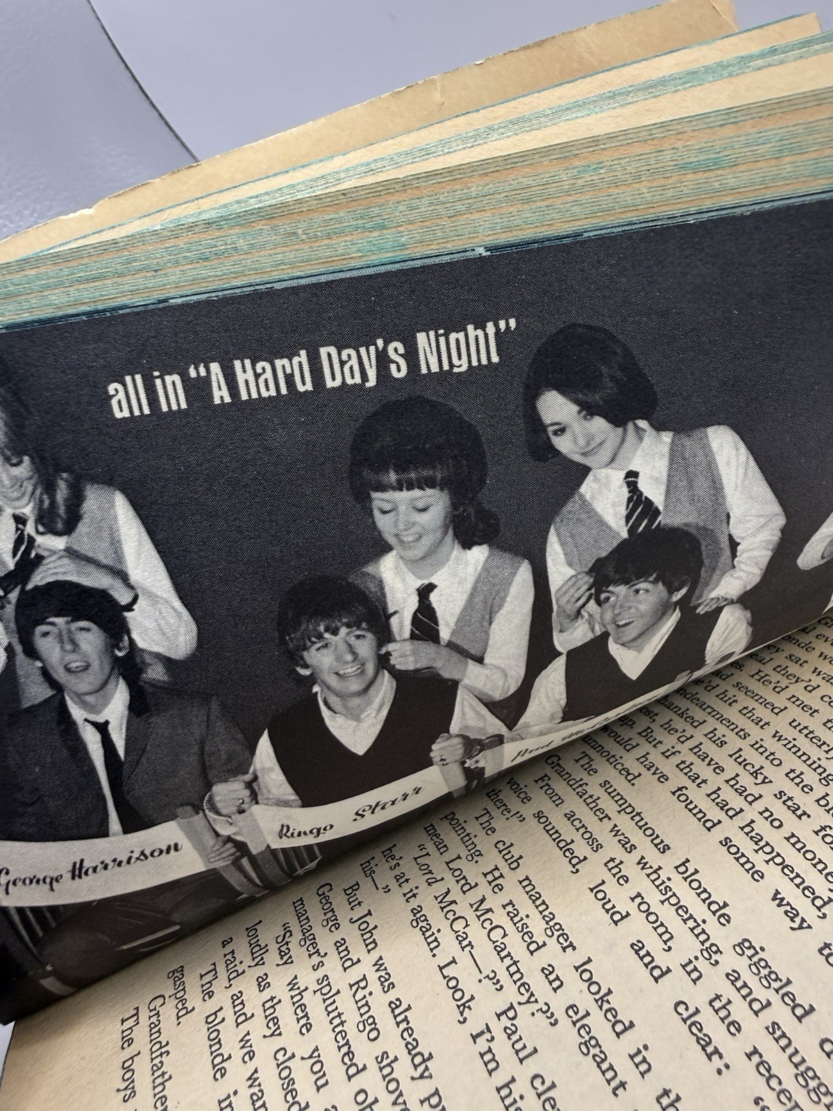 THE BEATLES IN A HARD DAY’S NIGHT 1964 JOHN BURKE PHOTO INSERTS