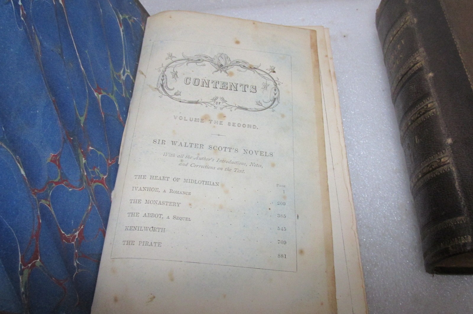 The Waverley Novels – Copyright Edition, 4 volume leather set, 1867.