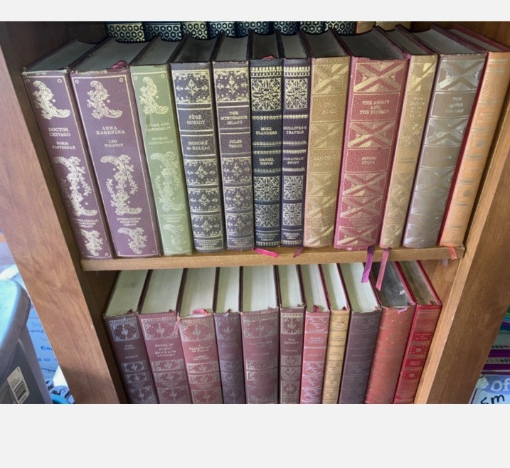 Lot of 10 International Collectors Library Hardcover Gold-Gilt Books RANDOM MIX