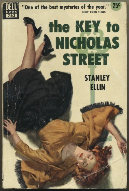 The Key to Nicholas Street Stanley Ellin 1954 1st Paperback Tossey Art Dell 763
