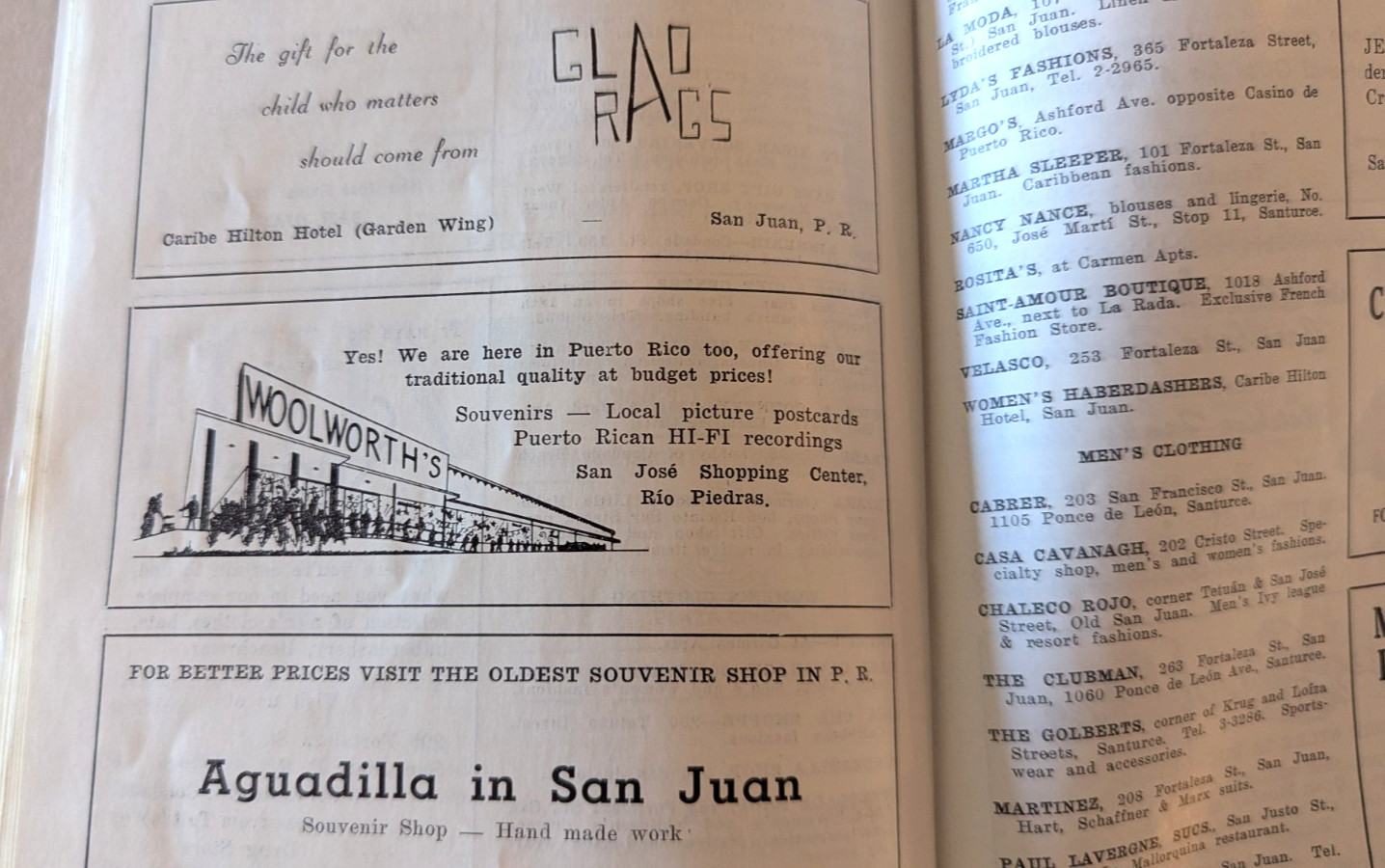 Vtg 1959 San Juan PUERTO RICO GUIDE to Hotels Dining Nightclubs Map 50 pages