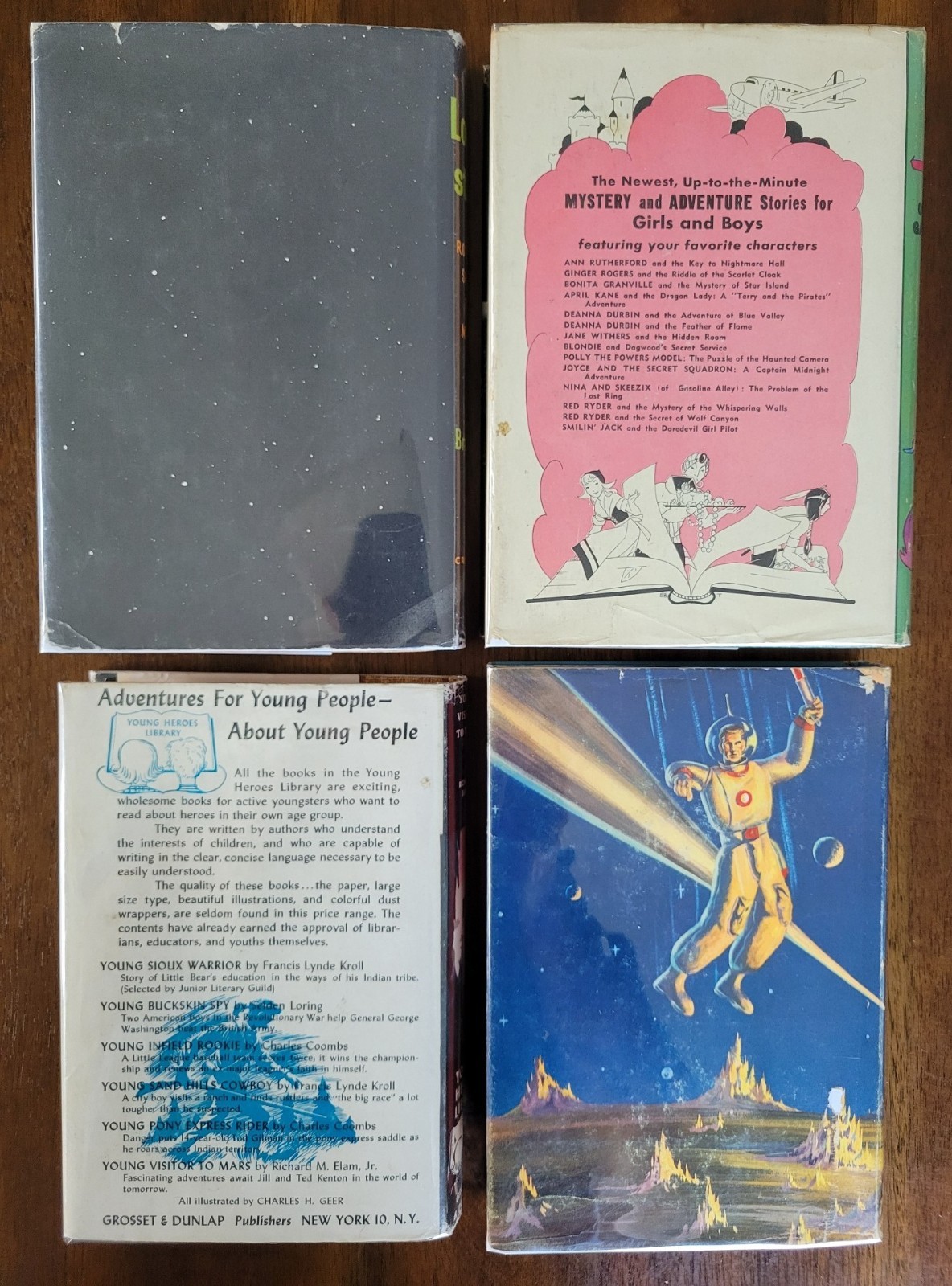 *SEVEN* Vintage Sci-Fi Books – w/DJs – 1941-1958 – Venus Mars Space Planets