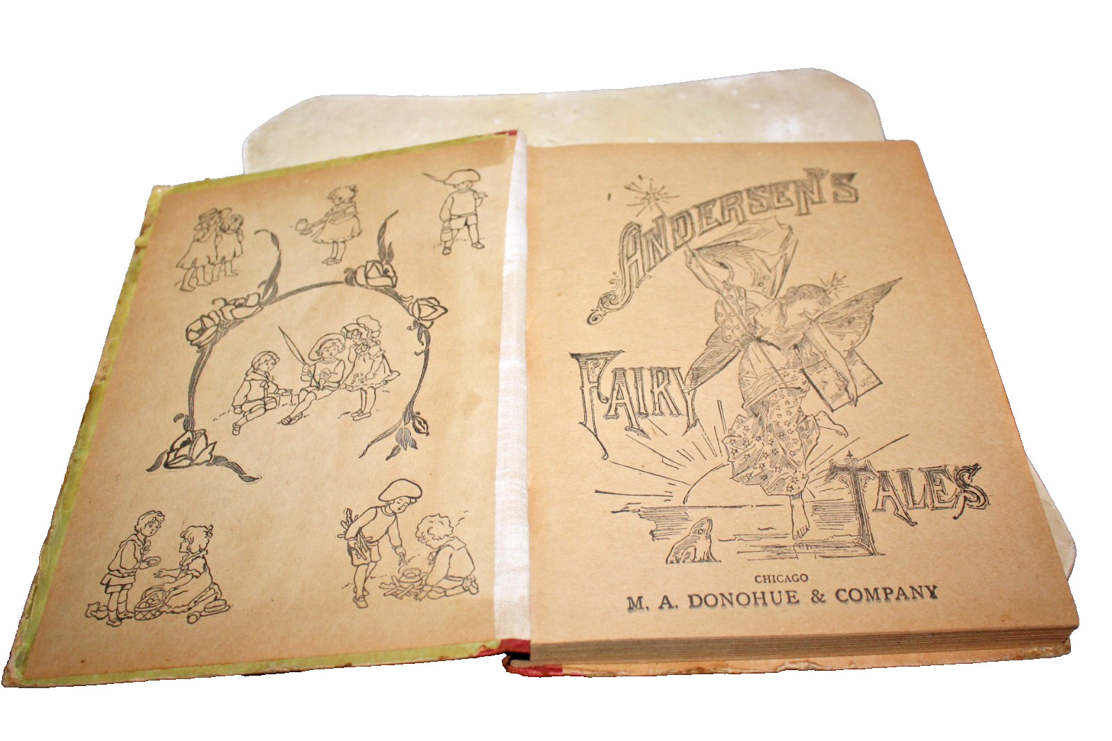 Early Rare Antique Andersen Fairy Tales By Hans Christian Andersen Gold Mermaid