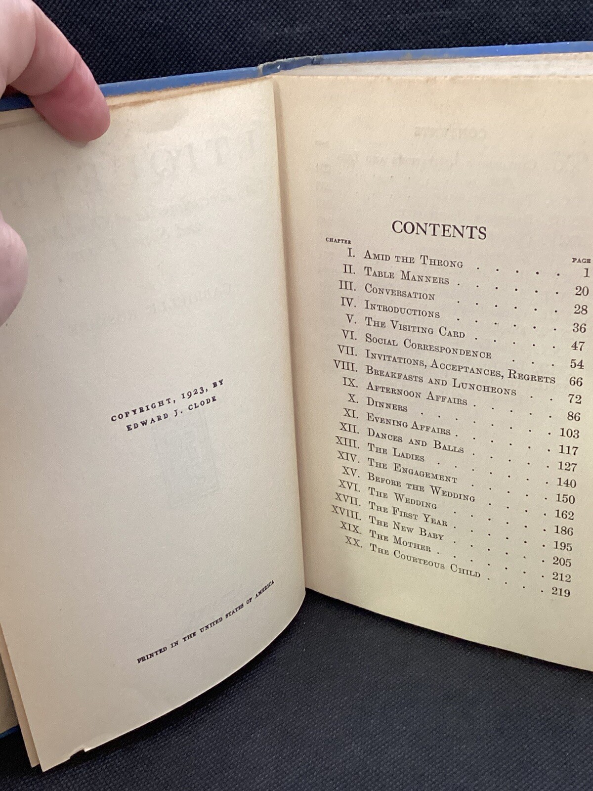 ETIQUETTE-Enclyclopedia of Good Manners/Social Usage by G.Rosiere Hardcover 1923