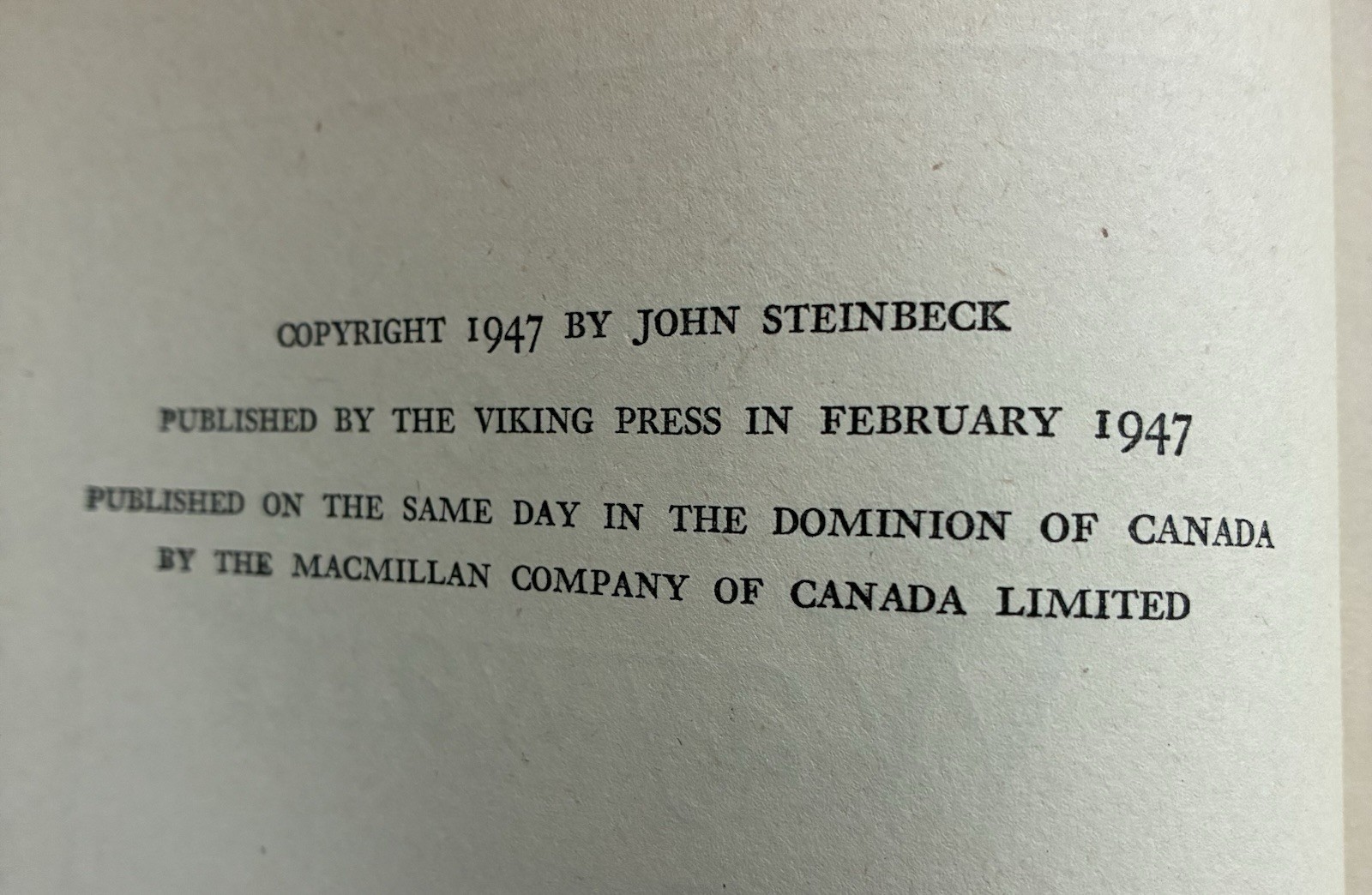 THE WAYWARD BUS by John Steinbeck – 1947 Viking Press First Edition