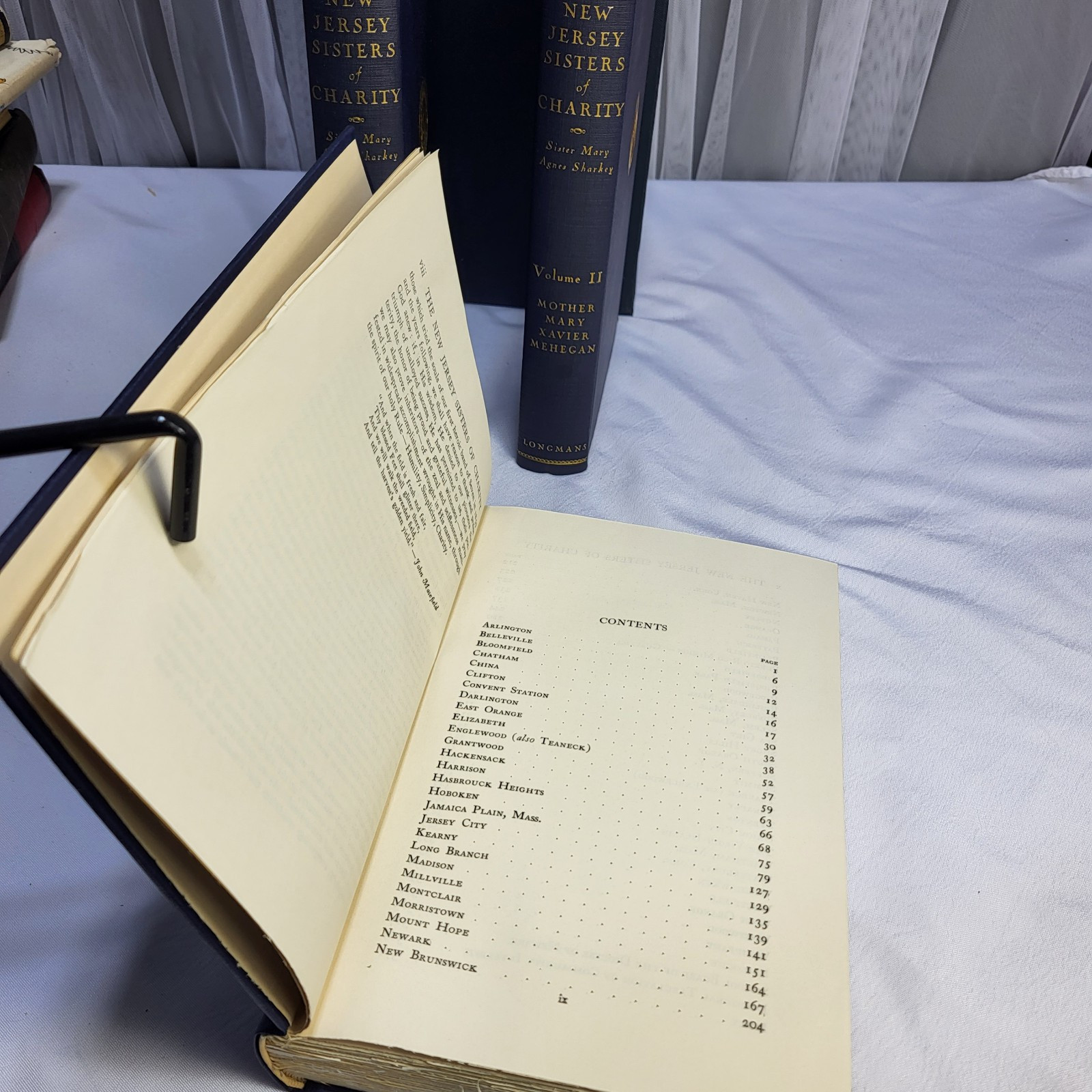 1933 The New Jersey Sisters Of Charity Mother Mary Xavier Mehegan 3 Volume Set