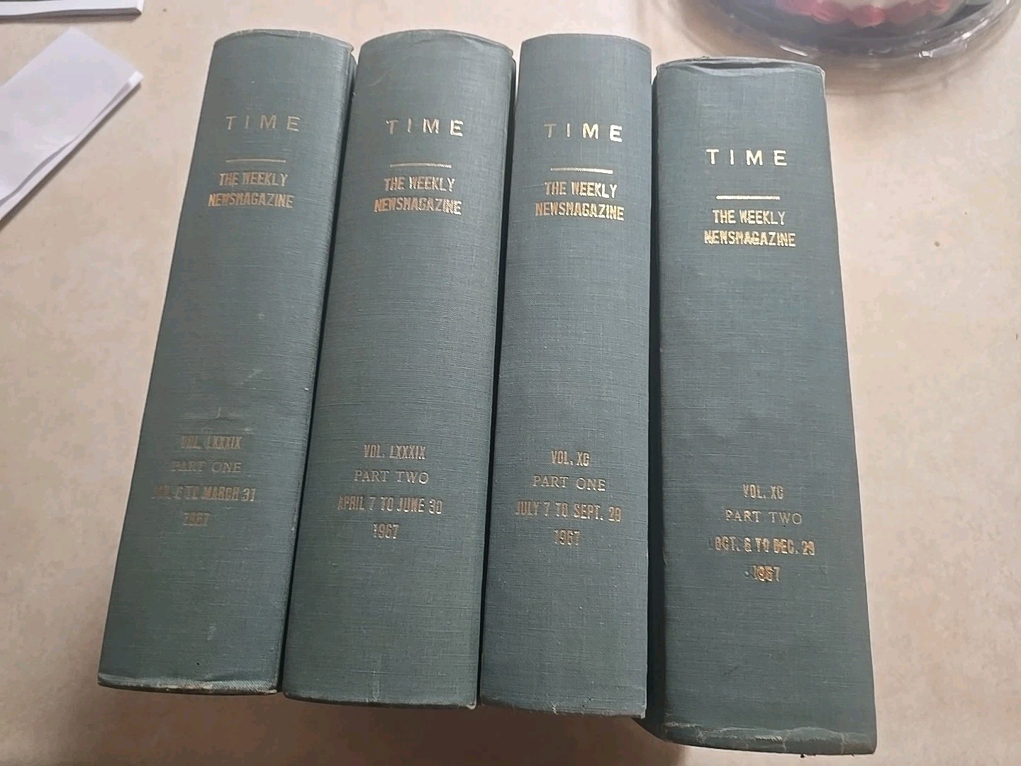 52 Issues Time Magazine From 1967 In 4 Bound Albums Beatles Hope Heffner Playboy