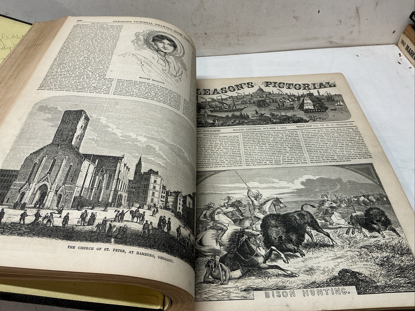 1854 Vol VII July-Dec Gleason’s Pictorial Drawing Room Companion