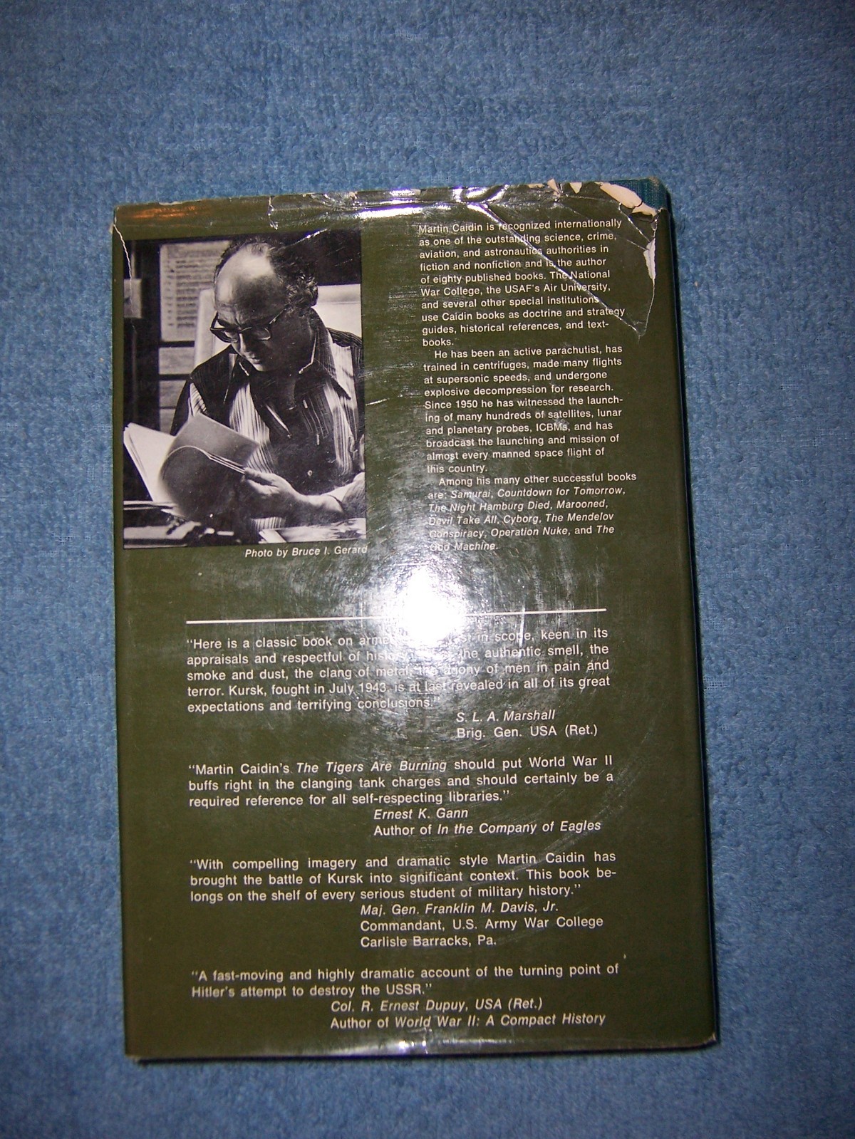 THE TIGERS ARE BURNING by Martin Caiden/1st Ed/HC/Military & War/WWII 1939-45