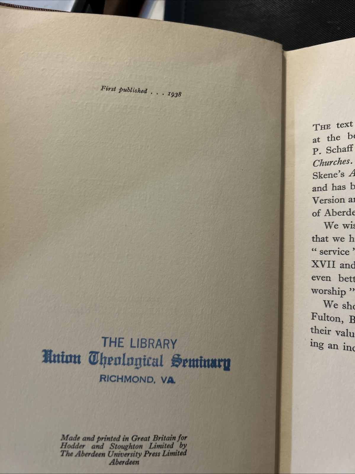 Rare Book, 1938, The Knowledge Of God And The Service Of God, Karl Barth, 1st Ed