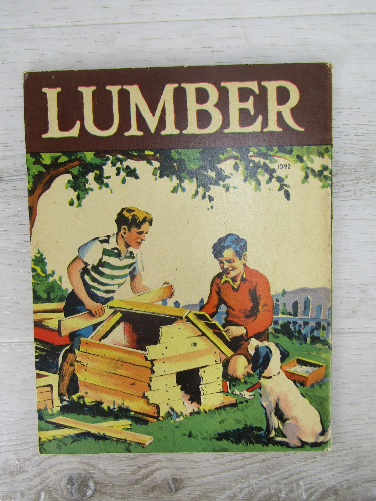 Vintage Childrens 1940 Whitman Publishing -3- Nonfiction – Glass, Lumber, Steel