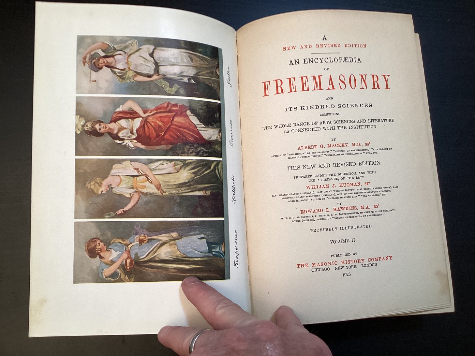 Encyclopedia of Freemasonry Mackey 33°Revised-2 Vol Set-Illustrated-1925