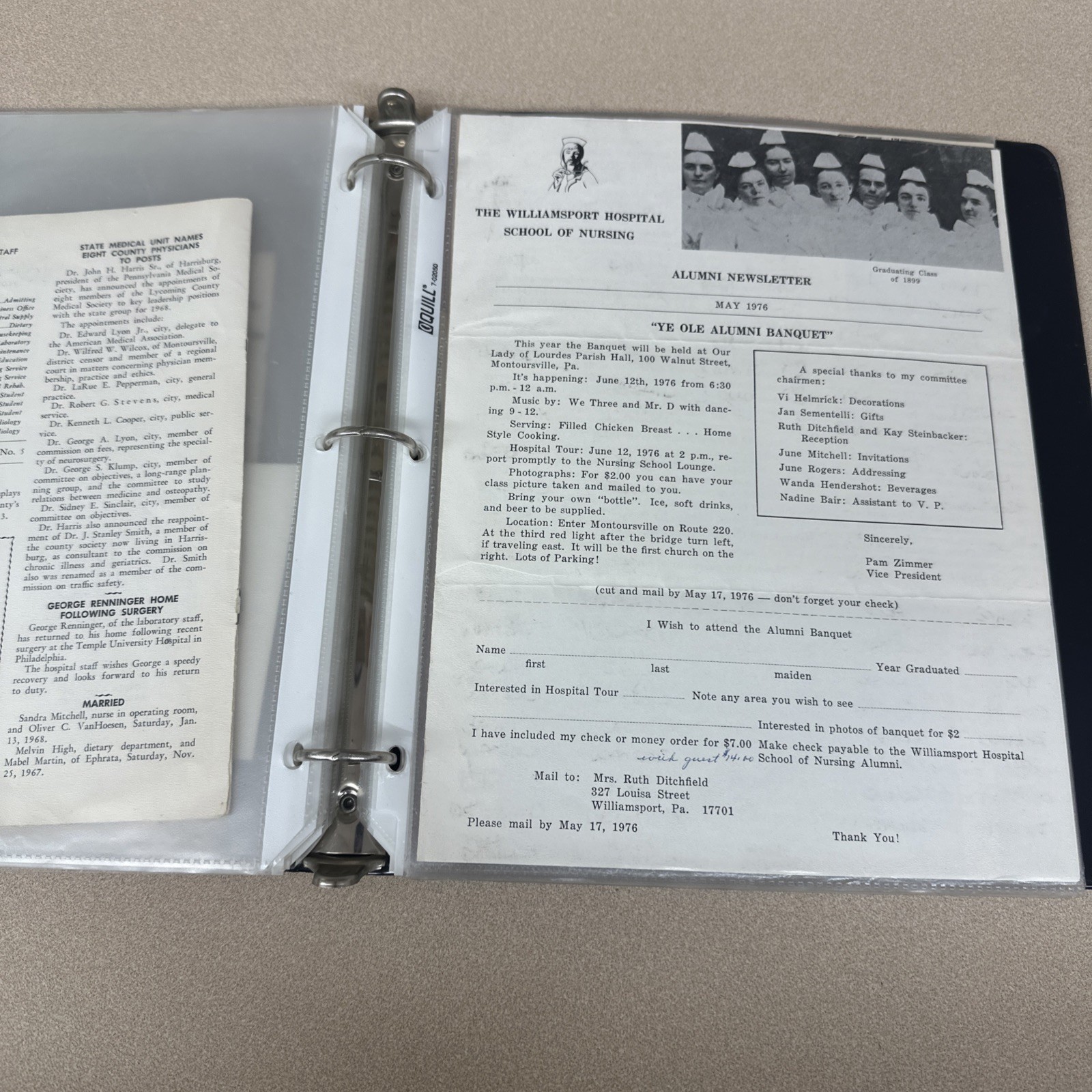 Vtg Nursing School Student Notes Manuscripts Diary Ephemera 1950’s 60’s Licenses
