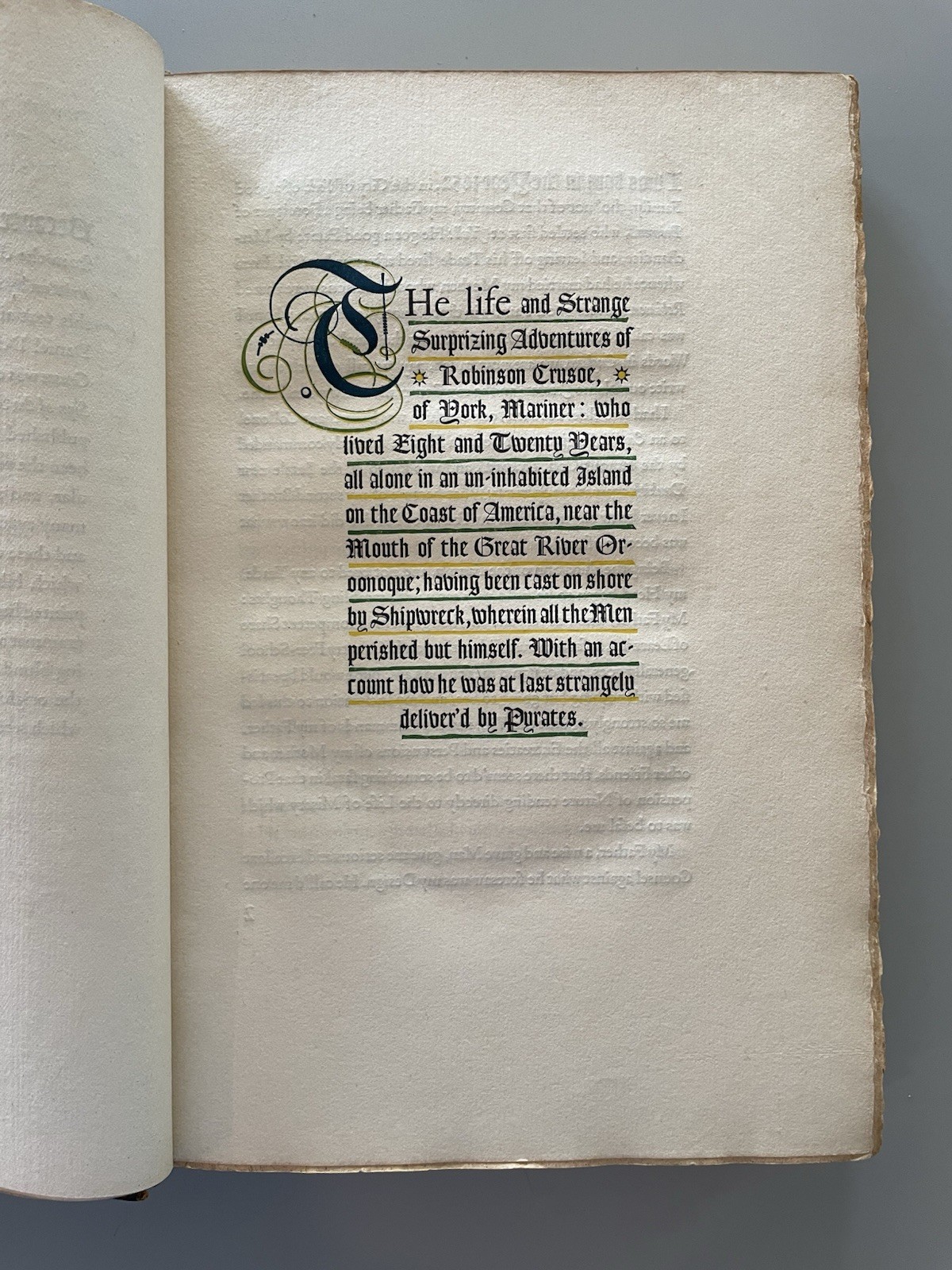 Life and Strange Surprising Adventures of Robinson Crusoe 1930. Limited Edition