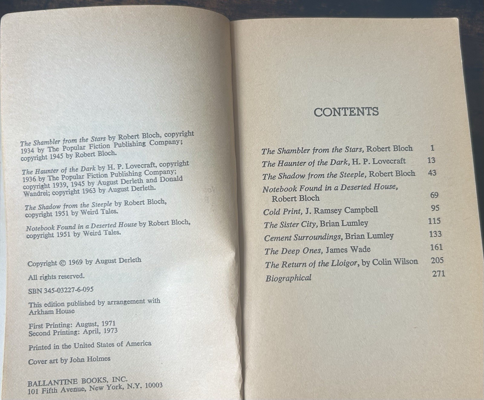 Tales of the Cthulhu Mythos Volume 2 H.P. Lovecraft 1971 Illustrated